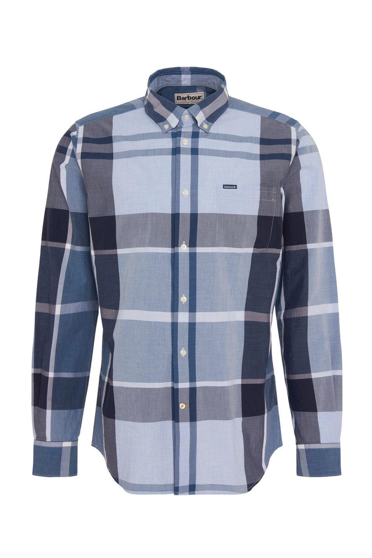 پیراهن مردانه شطرنجی آستین بلند | باربور Barbour MSH5071-TN22 - تصویر 2