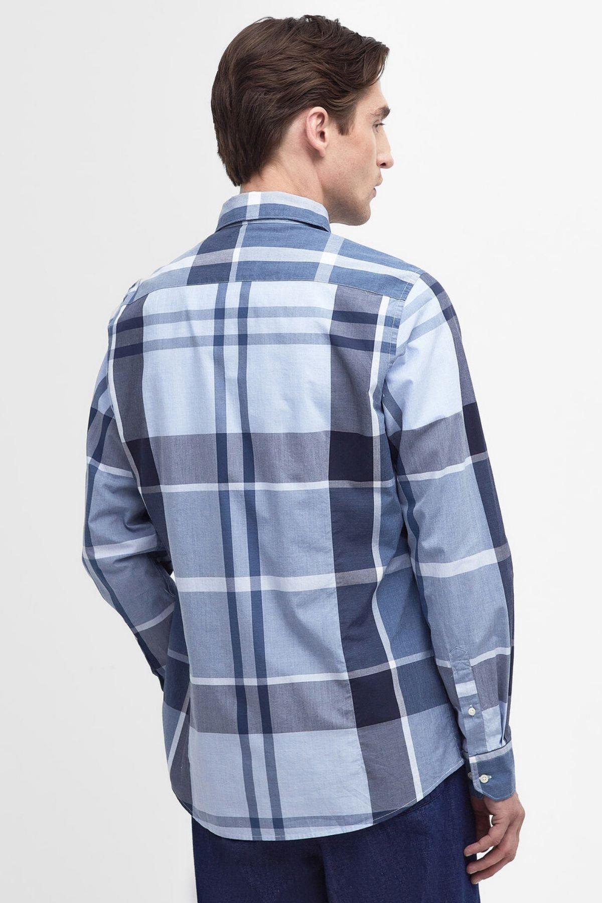 پیراهن مردانه شطرنجی آستین بلند | باربور Barbour MSH5071-TN22 - تصویر 5