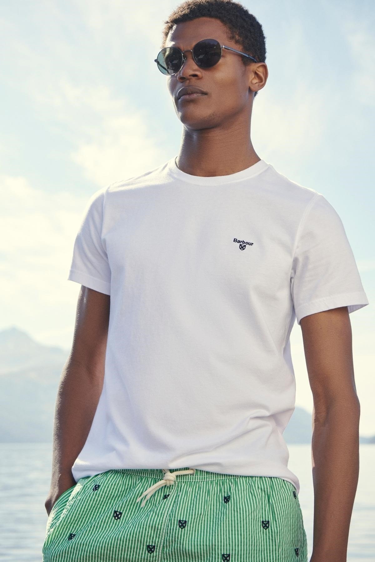 شورت شنا مردانه فاق نرمال | باربور Barbour MSW0053-476 - تصویر 7