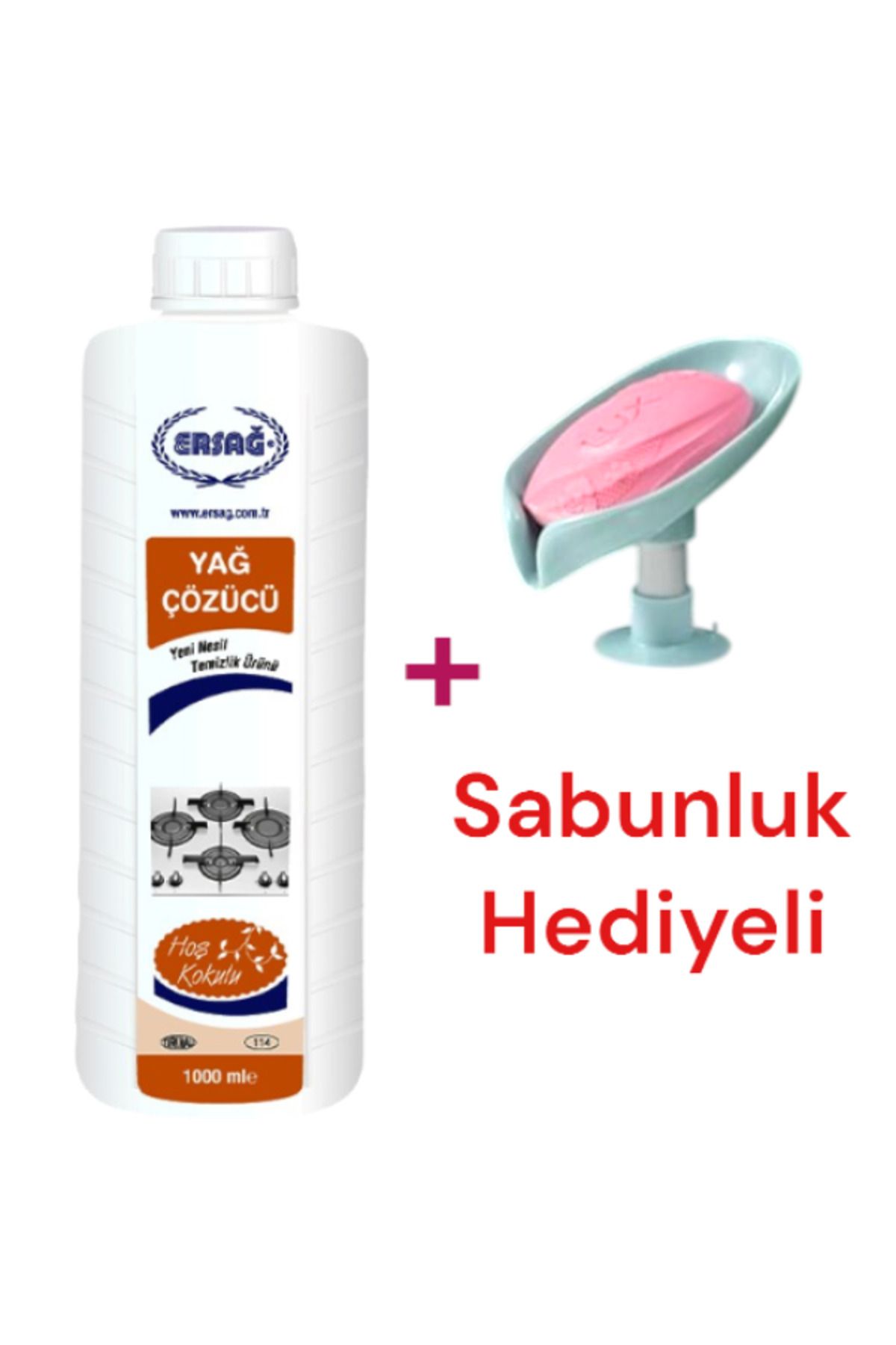 Ersağ Yağ Çözücü 1000 ml - ( Sabunluk Hediye'li ) 114-58