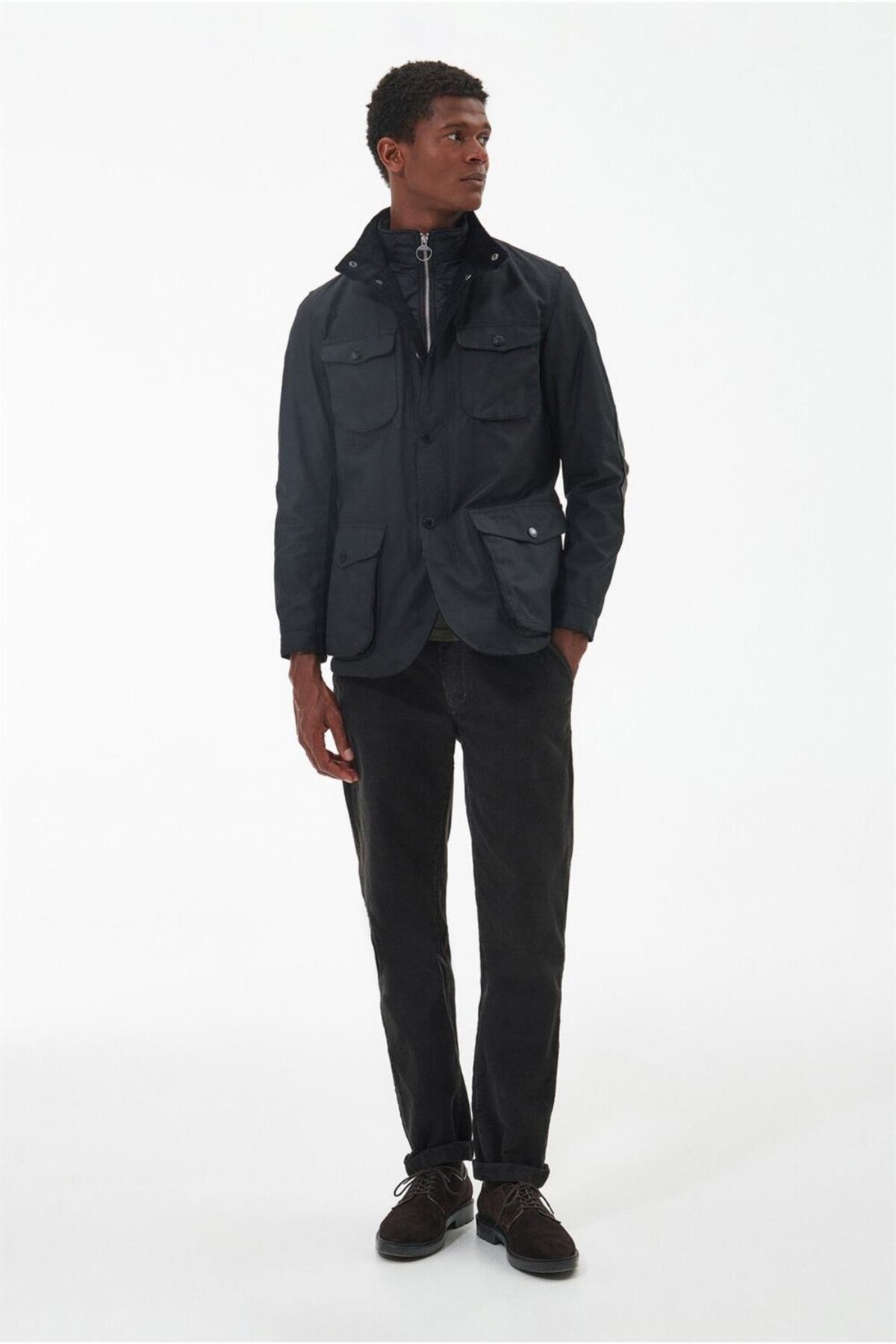 کت تک مردانه راسته آستین بلند | باربور Barbour MWX0700-082 - تصویر 3