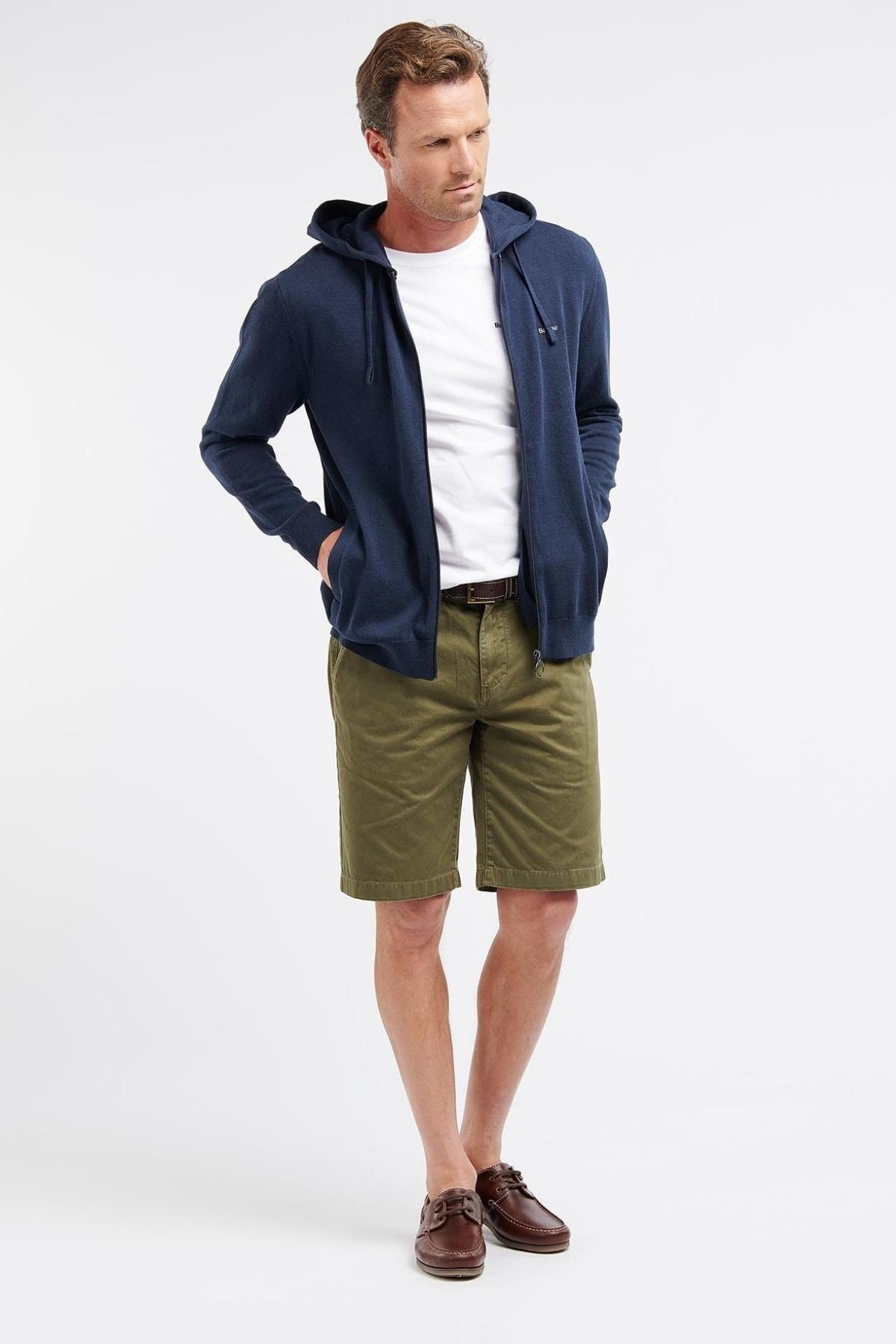 شلوارک مردانه راسته فاق نرمال | باربور Barbour MST0006-GN61 - تصویر 3