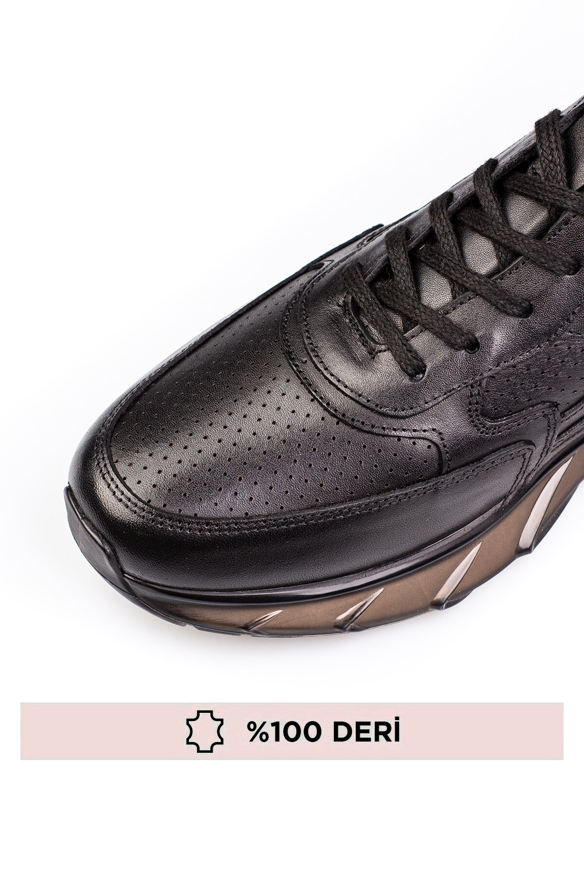 depderi  Yüksek Tabanlı, Hakiki Deri, Havalı Balon Taban Teknolojisi, İç Dış ;Deri Erkek Ayakkabı - Görsel 2