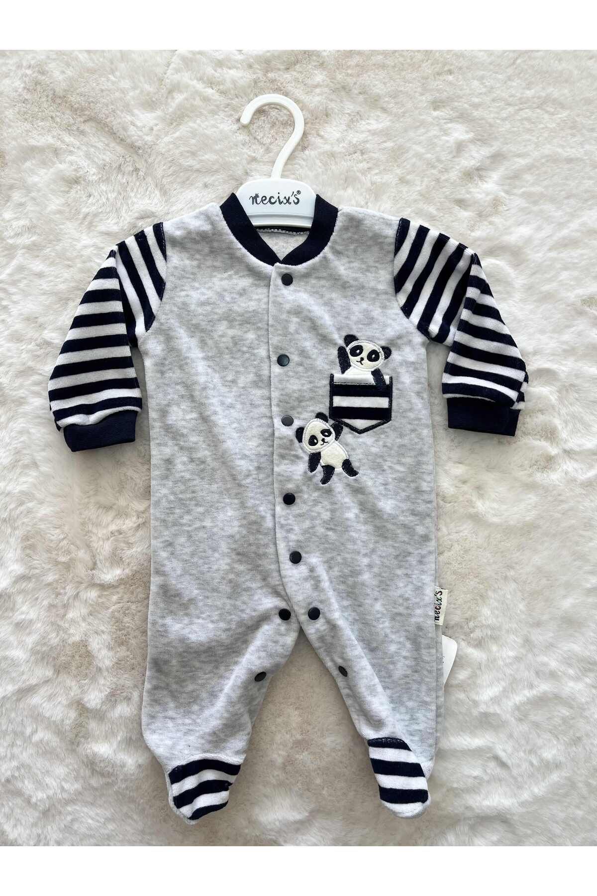 Necix's-Panda Jumpsuit with Pocket 1