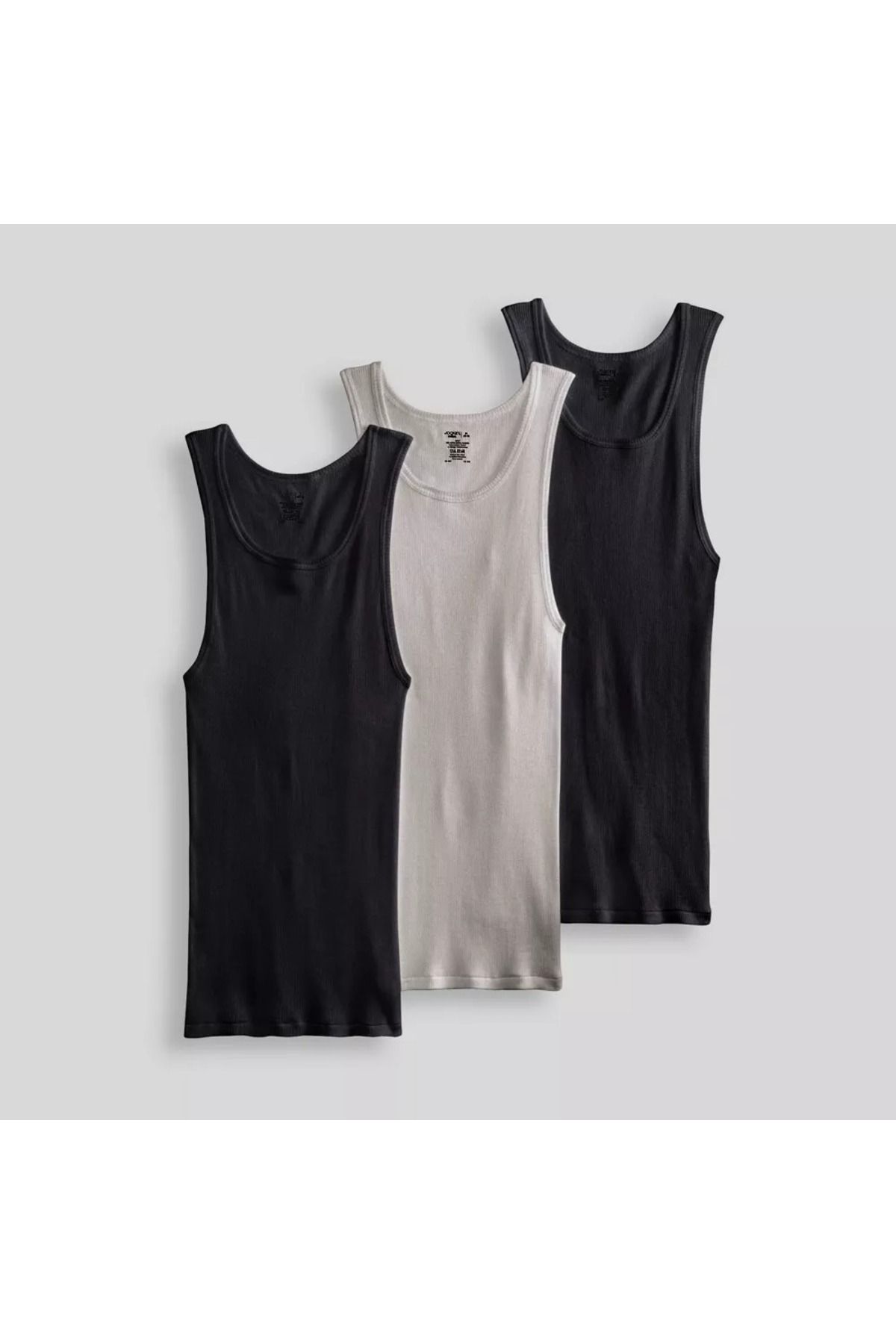 JOCKEY-Men's Staynew 100% Cotton A-Shirt Tank Jockey Men's 100% Cotton A-Shirt Tank Pack of 3 5