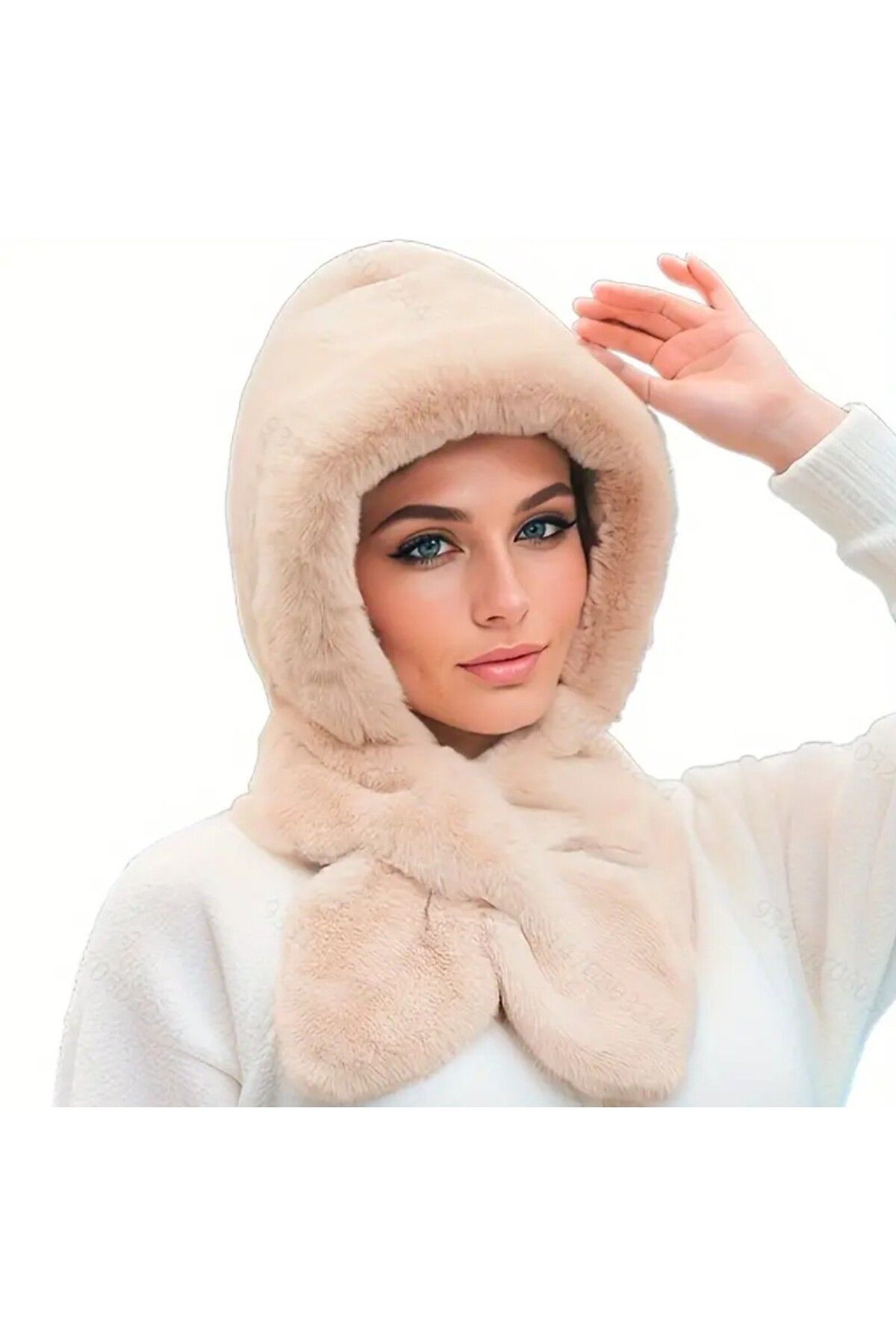 ARDSU Kadın Kürk Şapka Ve Boyunluk