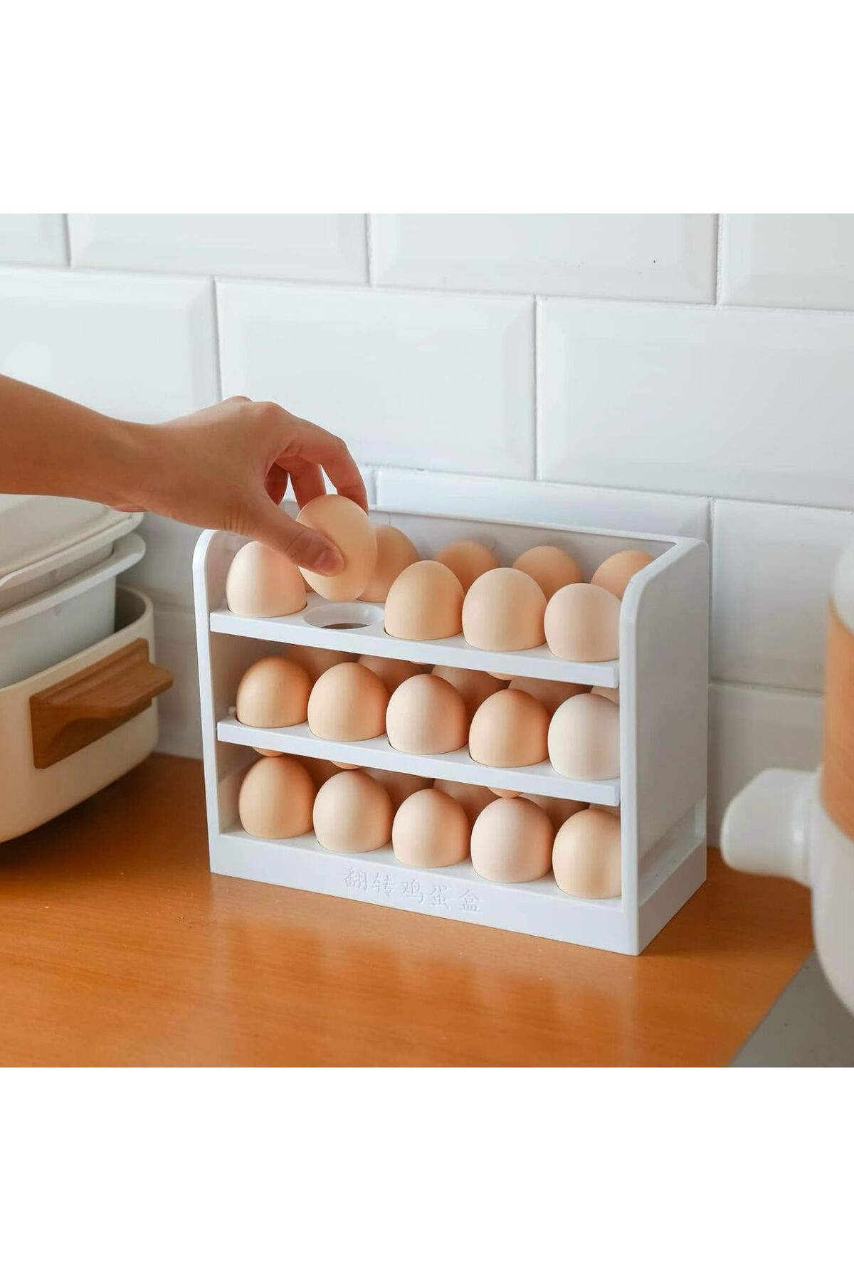 Generica-The egg holder can be placed on the refrigerator door or on the shelves from the inside. Measurement is in the picture. 3