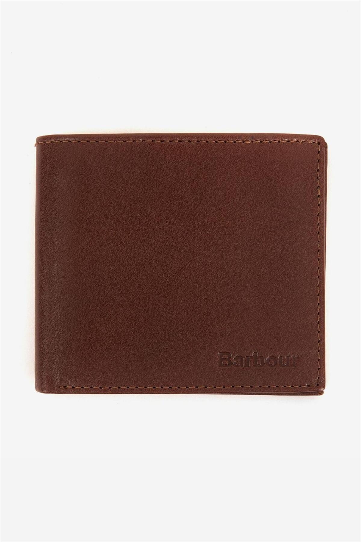 باربور کیف پول چرم اصل کولول مدل Billfold Br52 قهوه‌ای-کلاسیک طرح شطرنجی