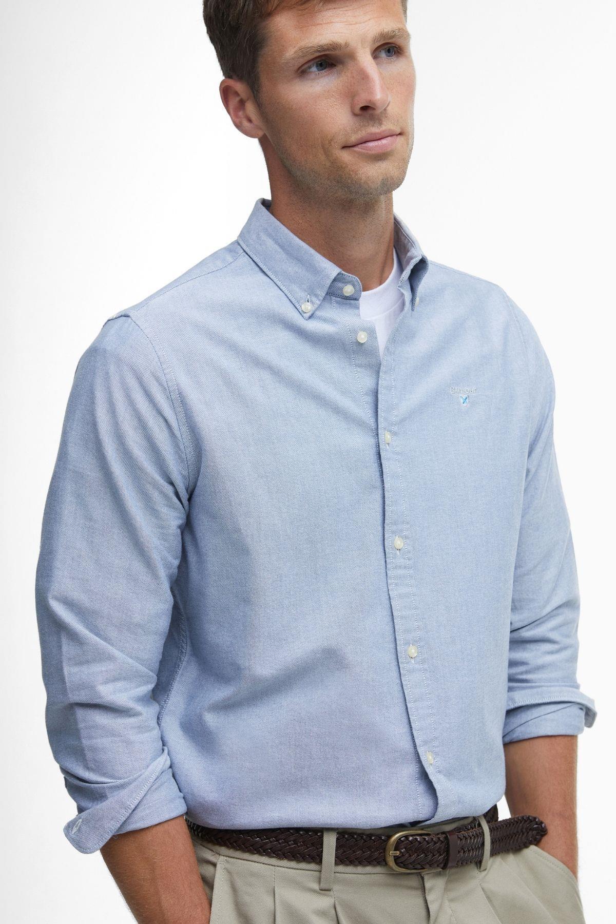 پیراهن مردانه راسته آستین بلند | باربور Barbour MSH5301-BL14 D - تصویر 6