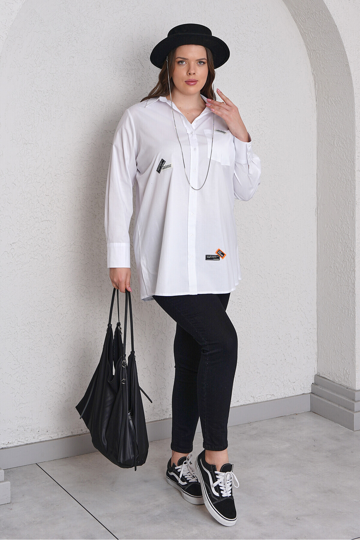 Büyük Moda-54319 Crest Detailed Shirt 6