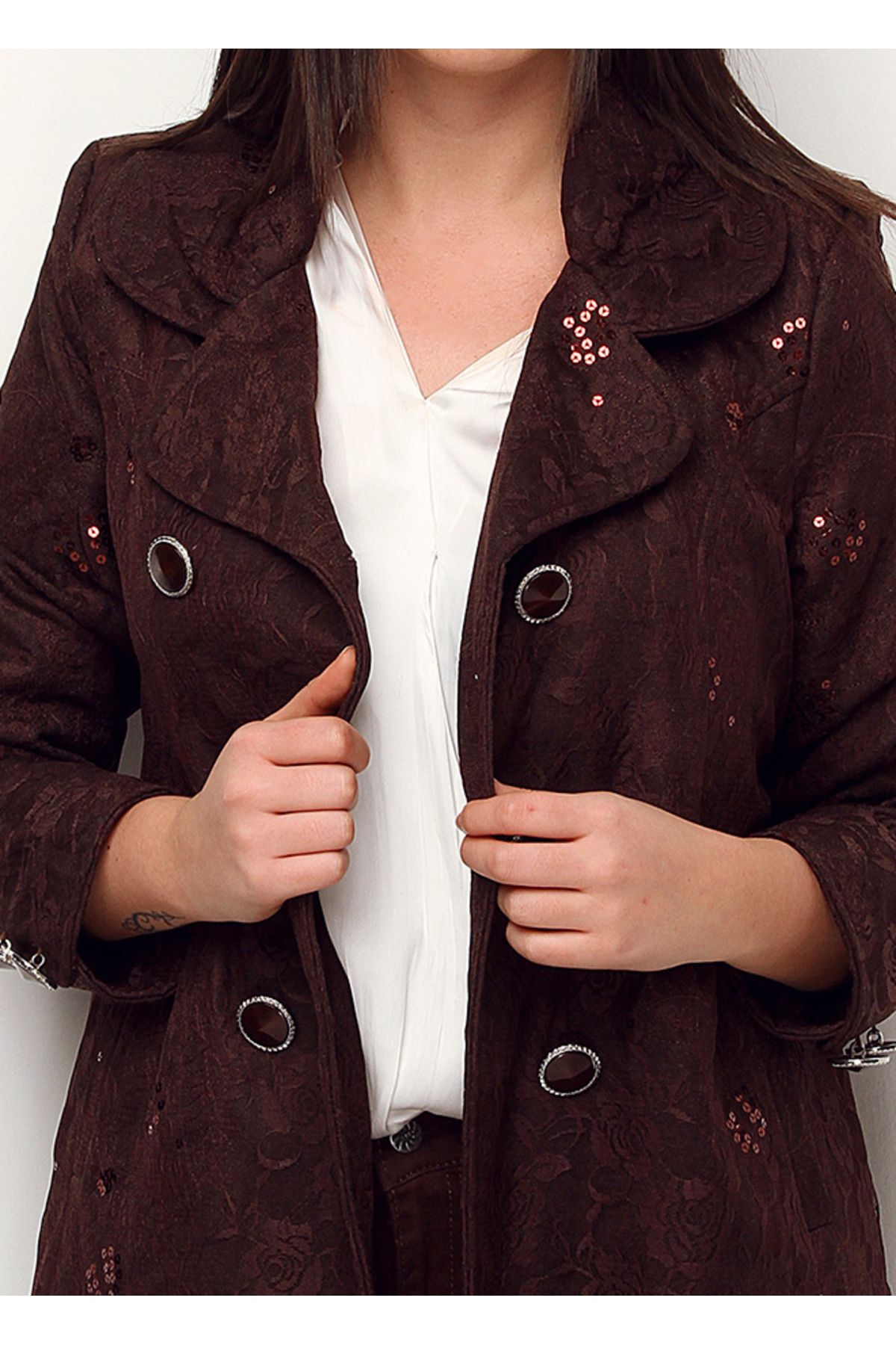 Sense-Ün Back Bow Knot Filota Pocket Lace B.Bed.Kab |   Kbn12337Bb Coffee 3