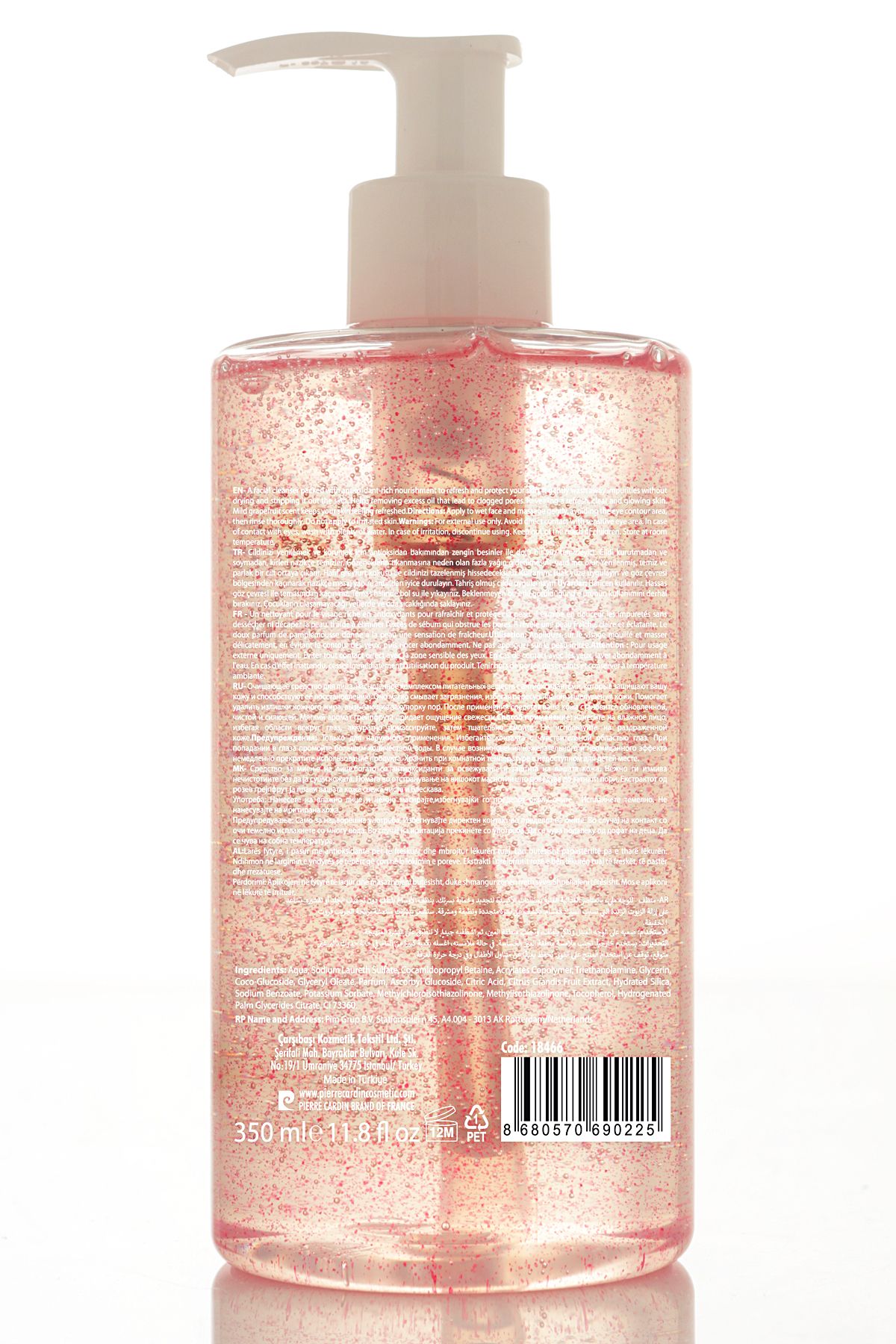 Pierre Cardin-400 ml Refreshing Facial Cleanser with Vitamin C and Pink Grapefruit Extract - Foam Gel 2