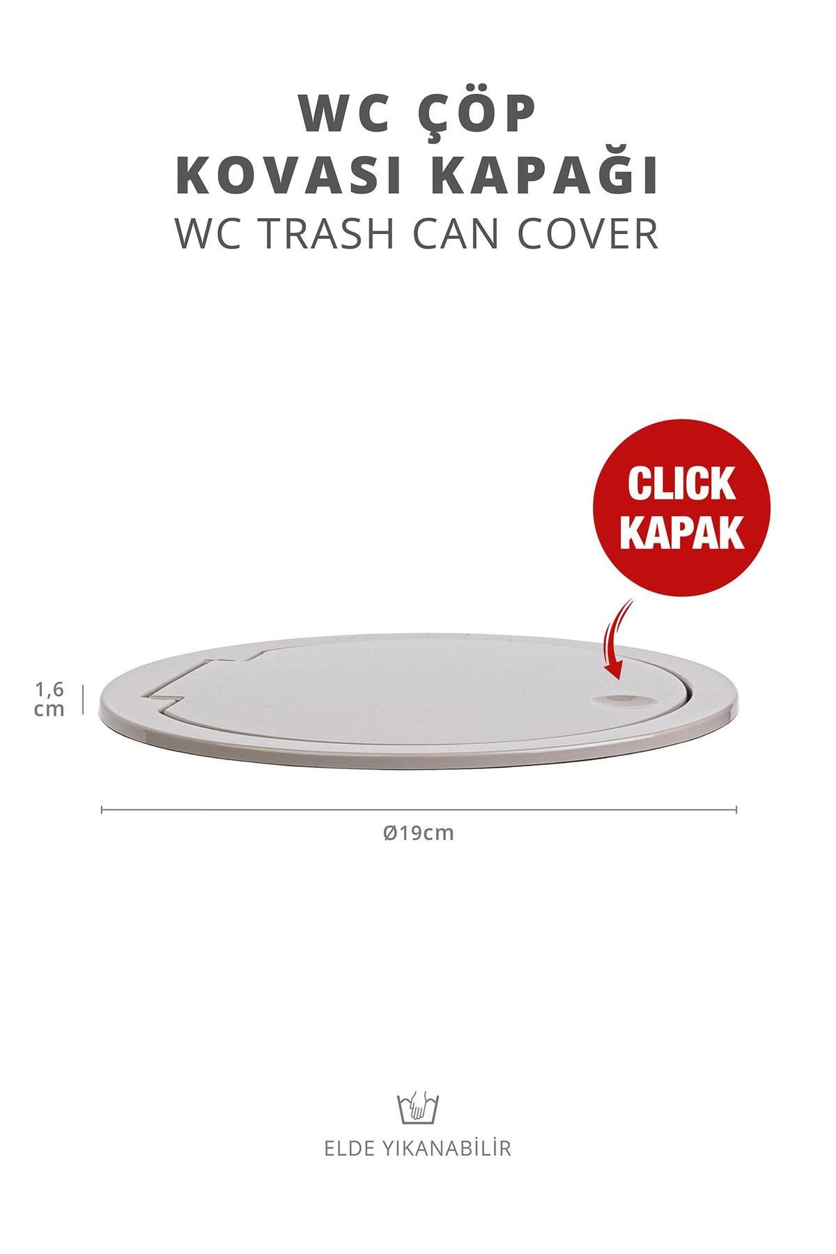 Okyanus Home-Mink Round Replacement Trash Can Lid 1