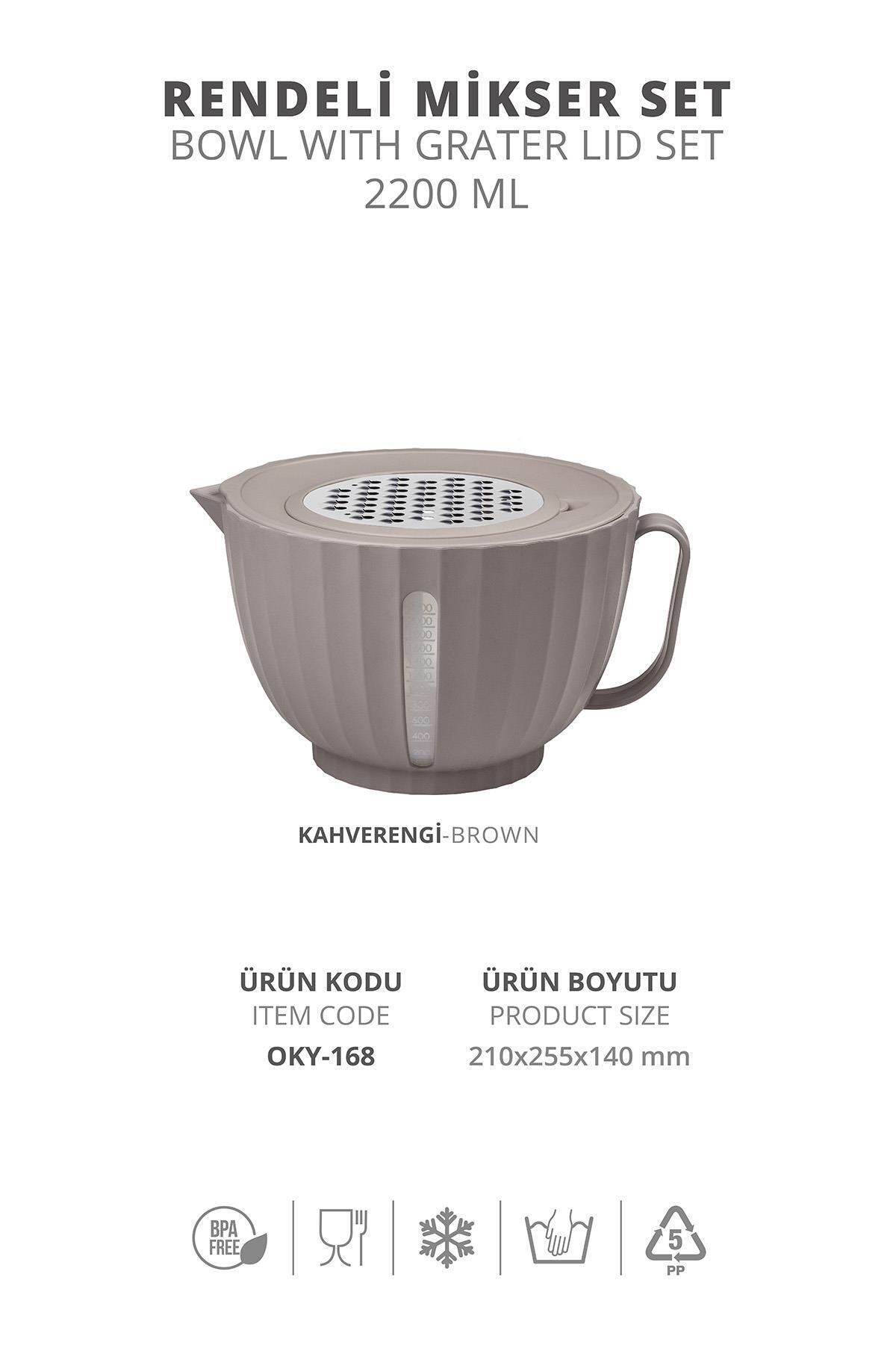 Okyanus Home-Mink Coliseum Grater Mixer Set 3