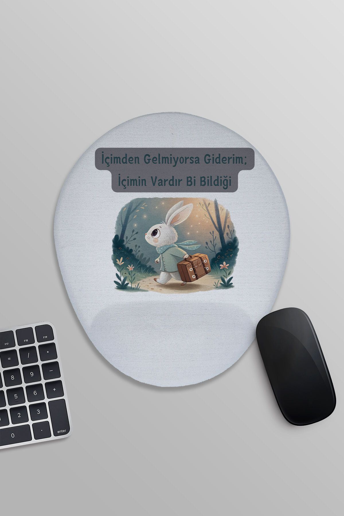 qoeuyl boutique-If It Doesn'T Come from Me, I'Ll Go Printed Oval Wrist Support Mousepad 1