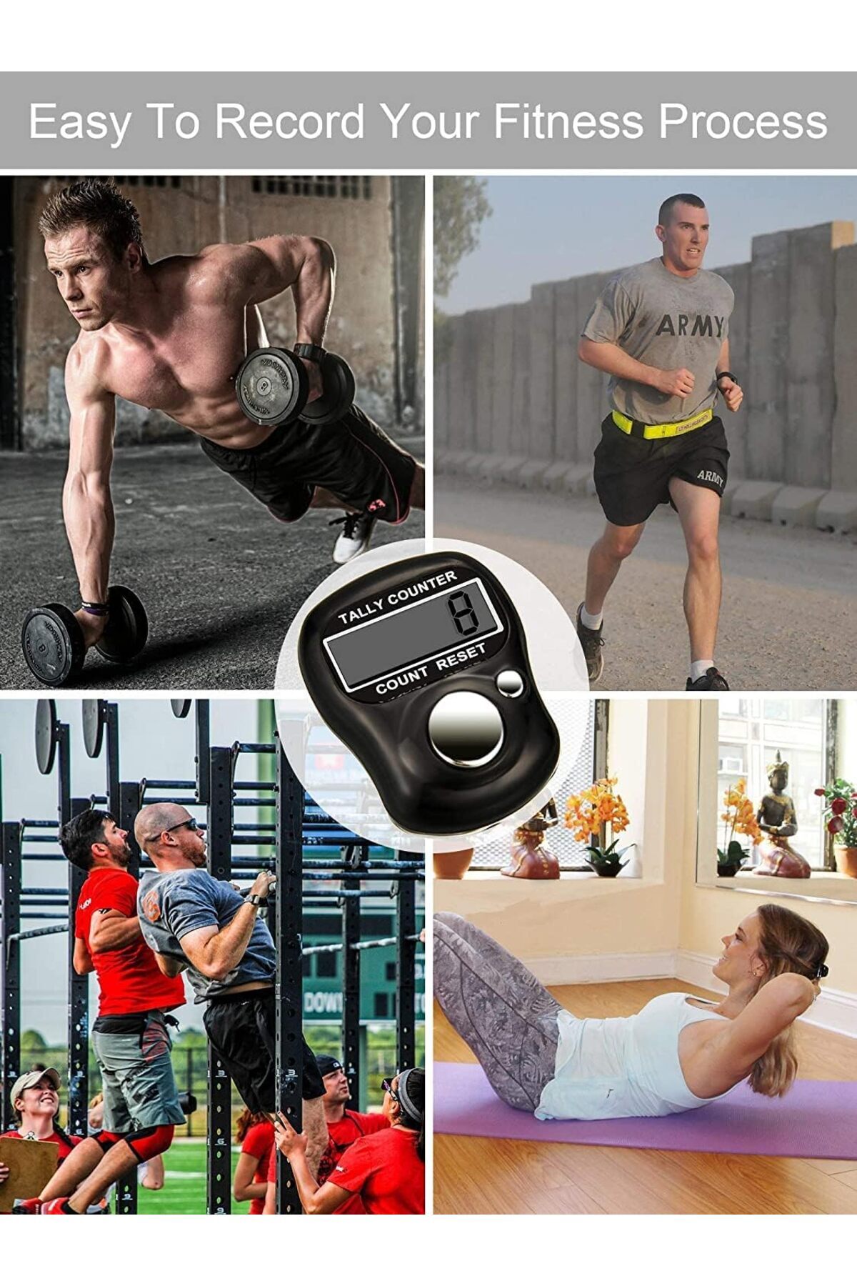 AWH-Superstar Finger Counter Clicker, 5-Pack Resettable 5-Digit Digital Tally Counter for Sports. 5