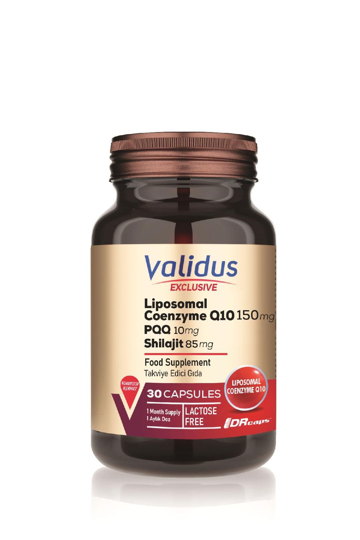 Validus-Liposomal Coenzyme Q10 150 Mg + Pqq + Shilajit 30 Capsules 1