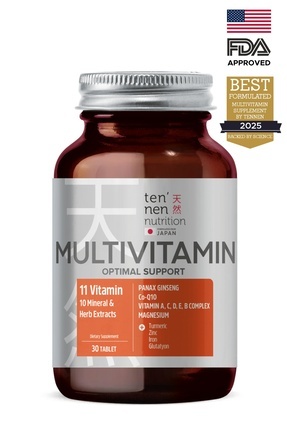 Tennen Nutrition Multivitamin Energy - Panax Ginseng, Koenzim Q10 Multivitami...