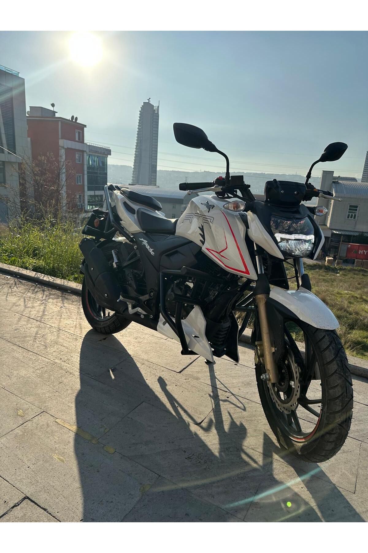 Hamza Motors Tvs RTR200 Koruma demiri set (Siyah)