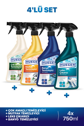 Hueger Çok Amaçlı Yüzey Temizleyici, Mutfak Temizleyici, Banyo Temizleyici ve...
