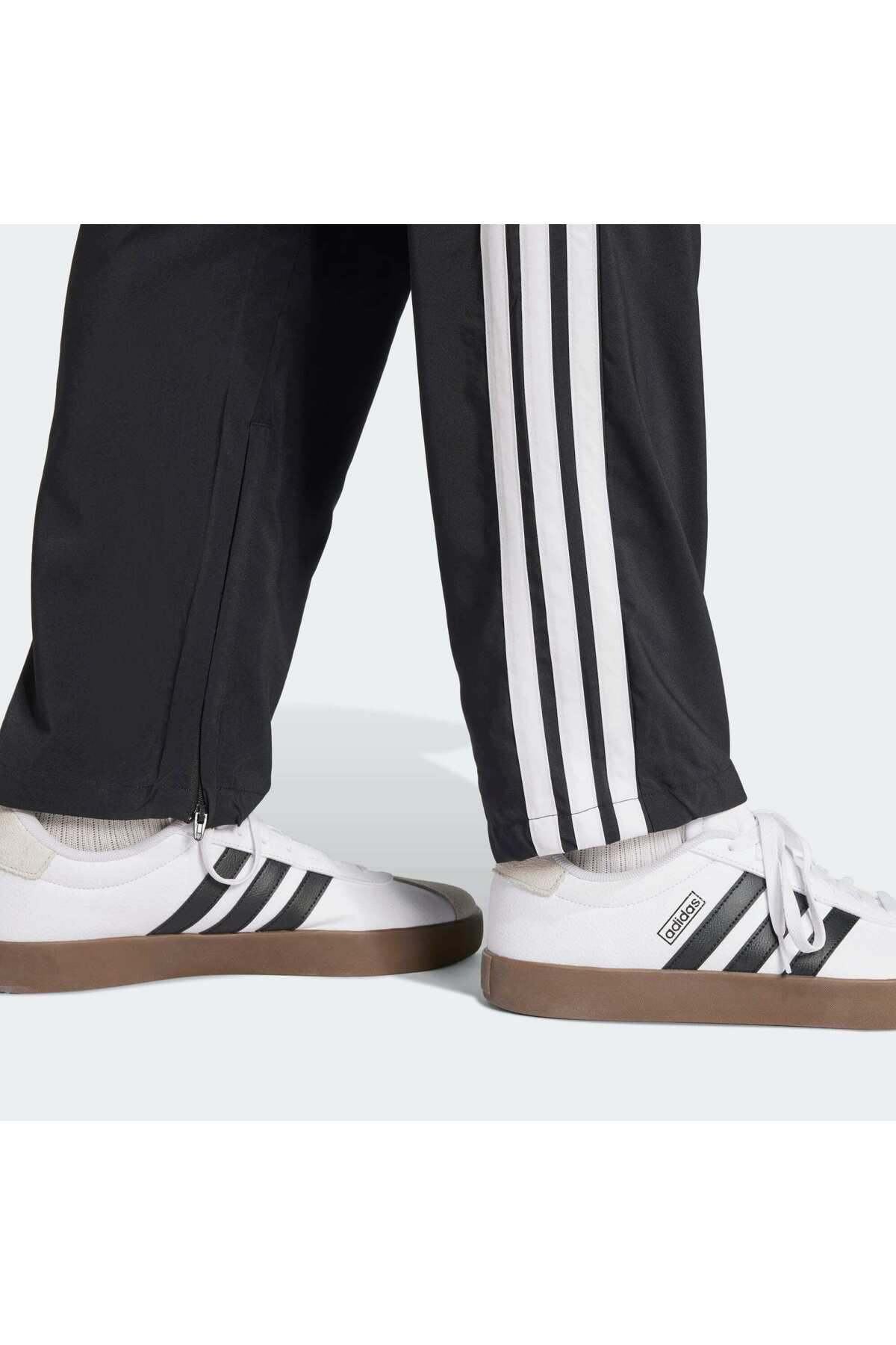 adidas-Essentials 3-Stripes Stanford Open Hem Sweatpants 4
