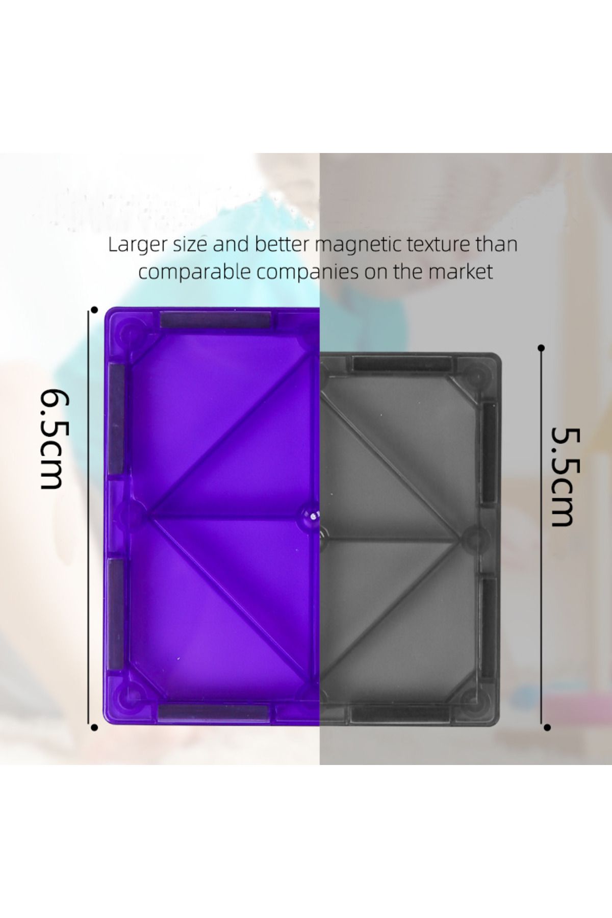 Choice-78pcs 3D transparent magnetic block game, inspired by creative blocks beyond imagination, Christmas 5