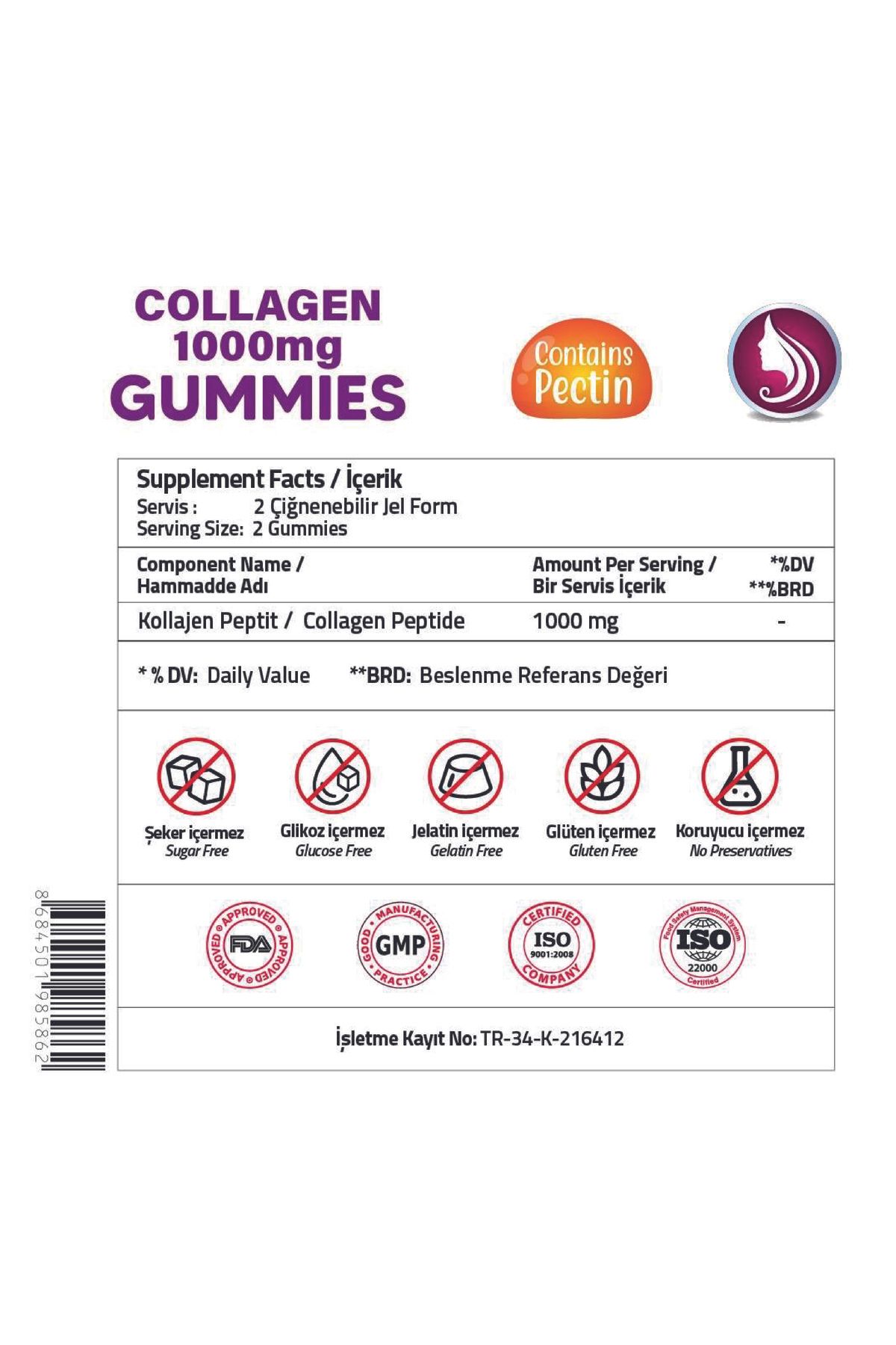 Validus-1000 Mg Collagen - 60 Gummies 3