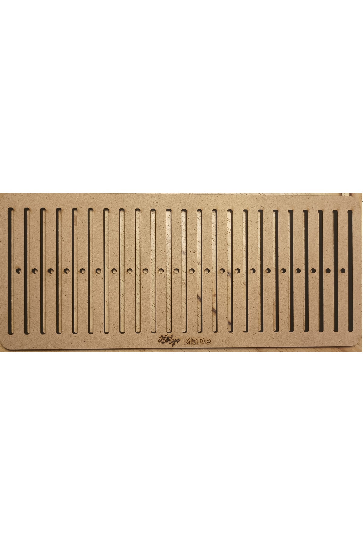 Atölye MaDe Çarpana & Dokuma Gücü Tarağı Mdf Kırılmaz Eskimez Yırtılmaz 45 ipli Büyük Boy (22delikli+23sıra)