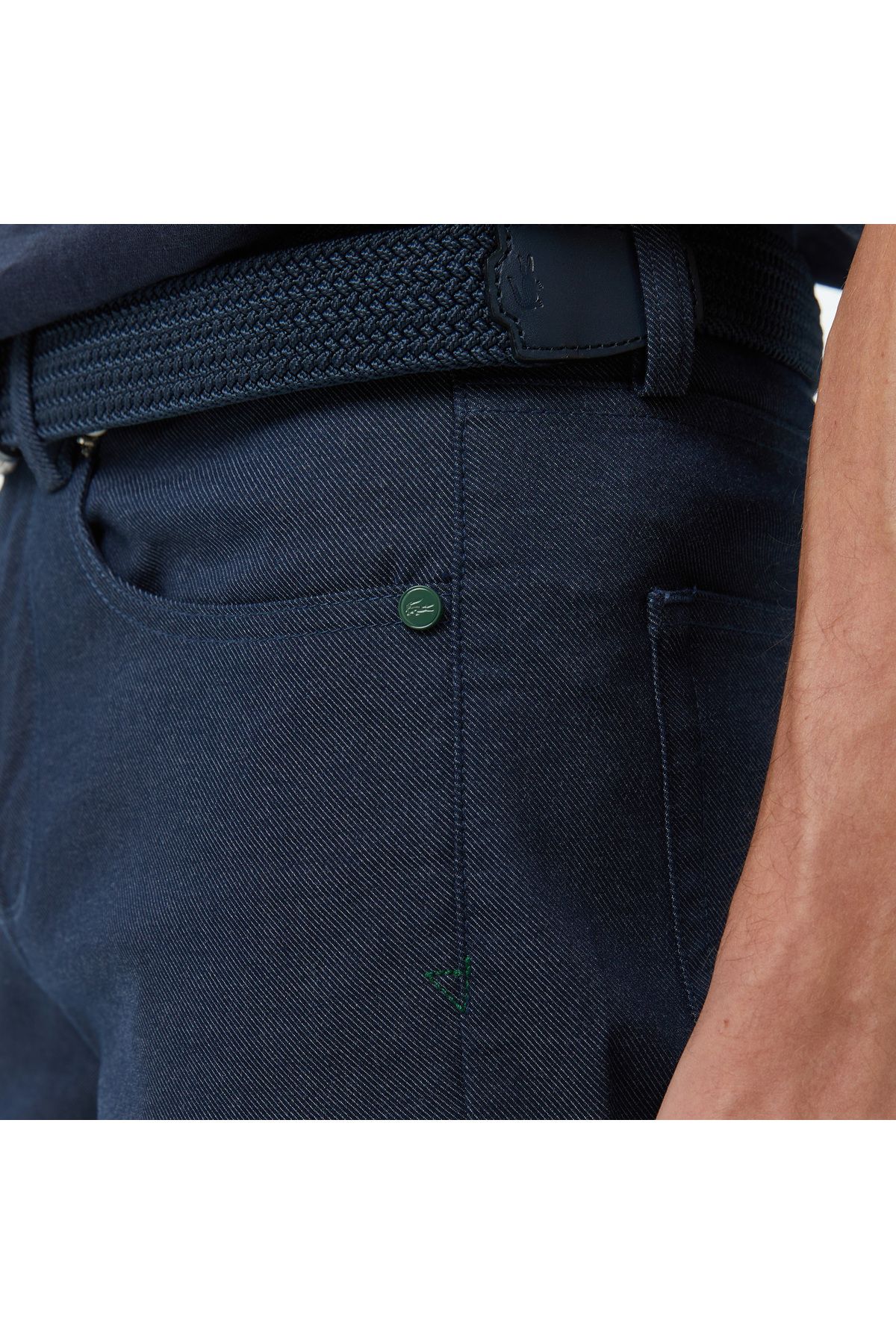 شلوار آبی مردانه باریک و اورجینال Lacoste