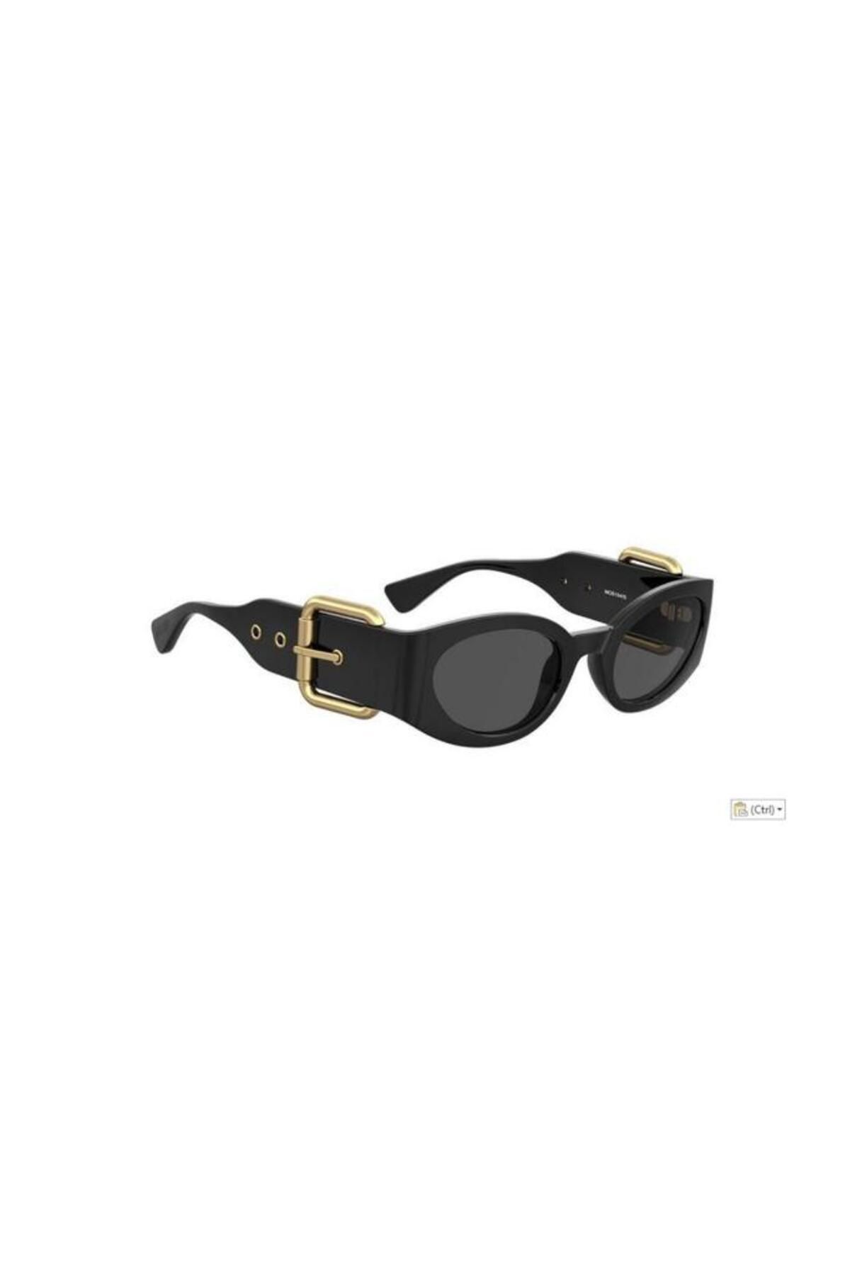 Moschino-Women's Sunglasses Mos154/s 2m2-black Goldcaliber 53-23-135 2