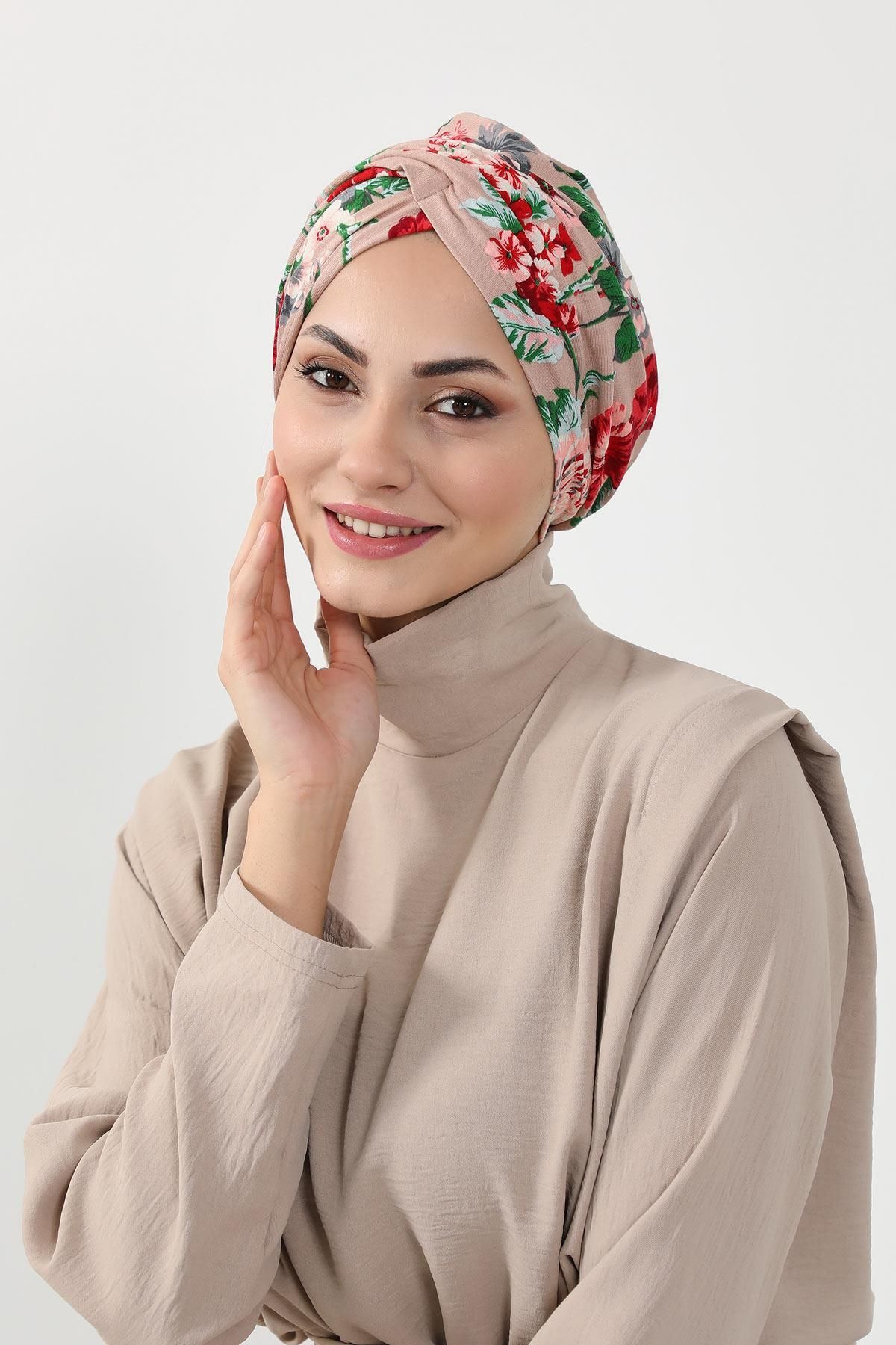 Aisha's Design-Patterned Hijab Bonnet,b-9yd 2