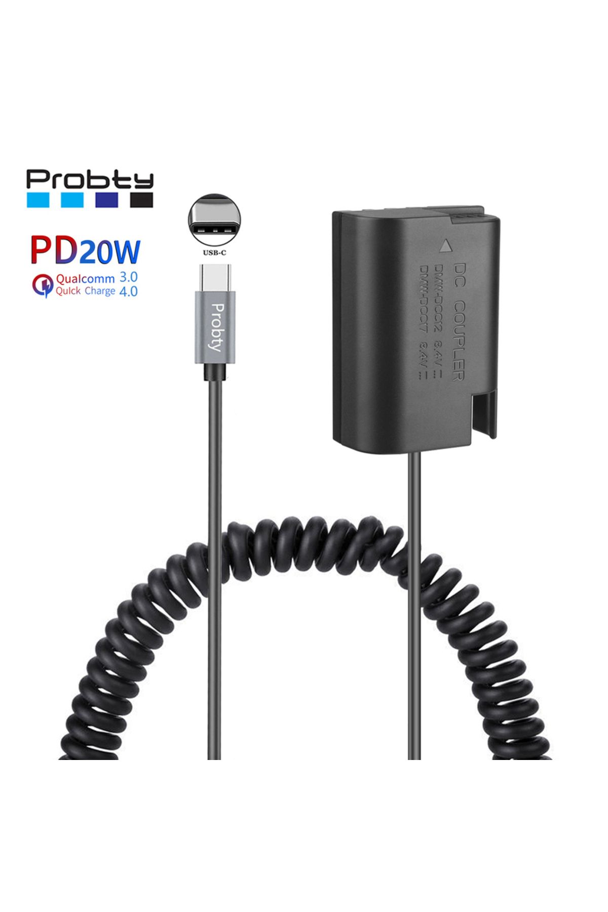 Choice-PD USB-C DMW-BLK22 Dummy Battery Power Adapter For Panasonic Lumix G9 DC-S5K DC-S5 GH5S GH5 II GH... 8