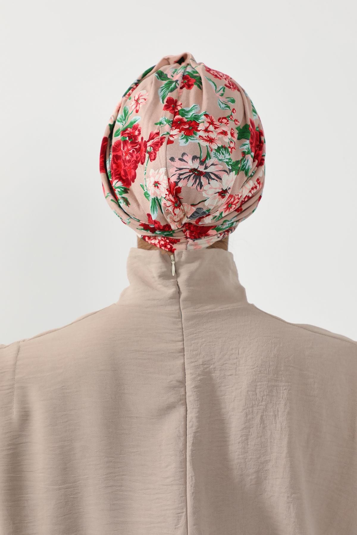 Aisha's Design-Patterned Hijab Bonnet,b-9yd 3