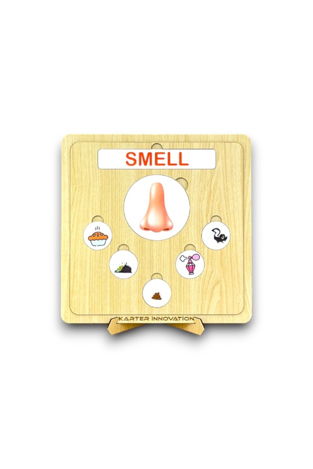 Karter İnovasyon Duyulari Ögreniyorum, Ahsap Oyuncak, Egitici Ahsap İngilizce Oyuncak, Montessori Egitici Oyuncak, fotoğrafı 7 (önizleme)