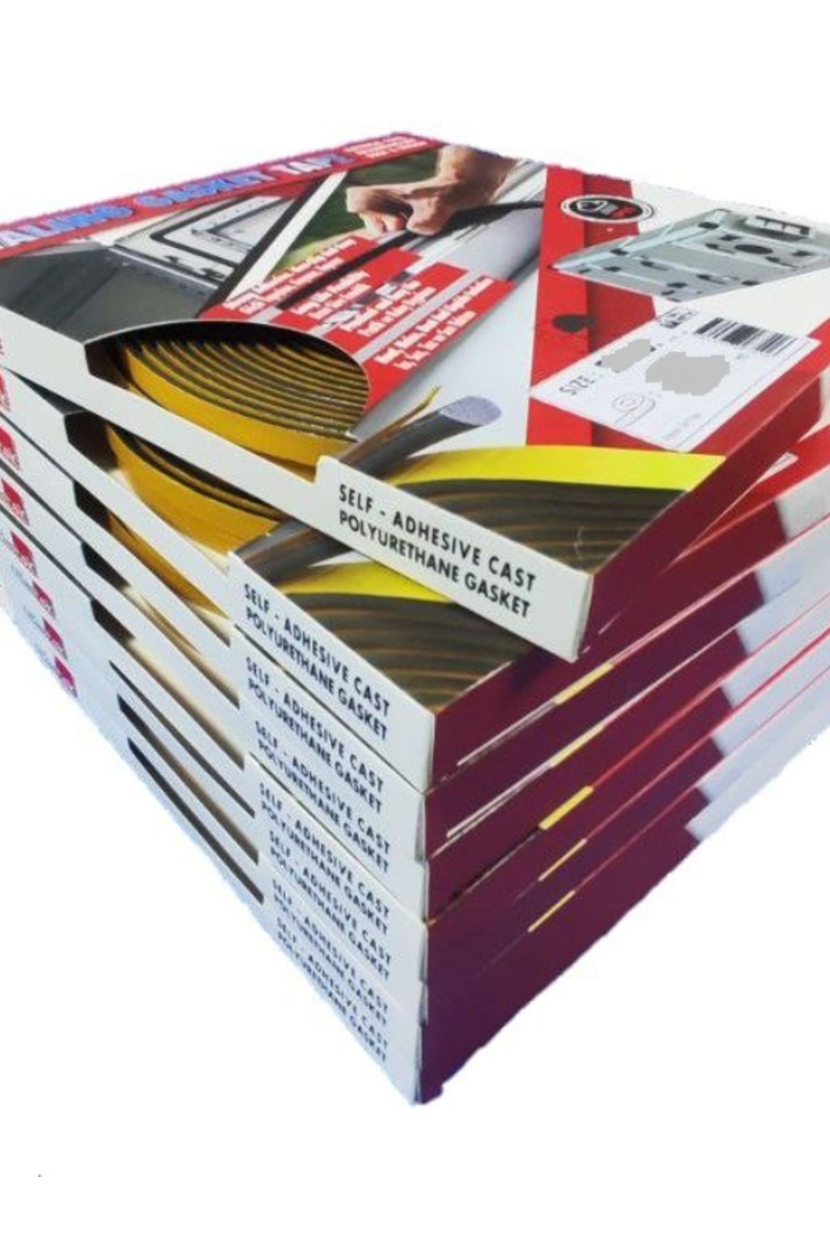 ATLASTEK METAL-7x10.mm / 10.mt الباردة الغبار نافذة الباب عزل الفتيل شريط عازل 4