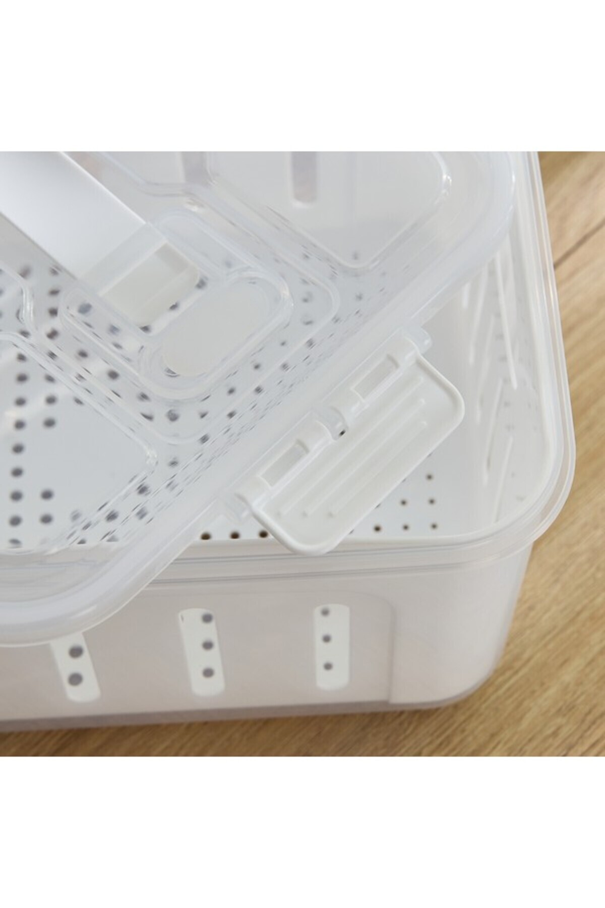 Home Box-Sistematico Clip Lock Canister with Drainage 4000 ml 3