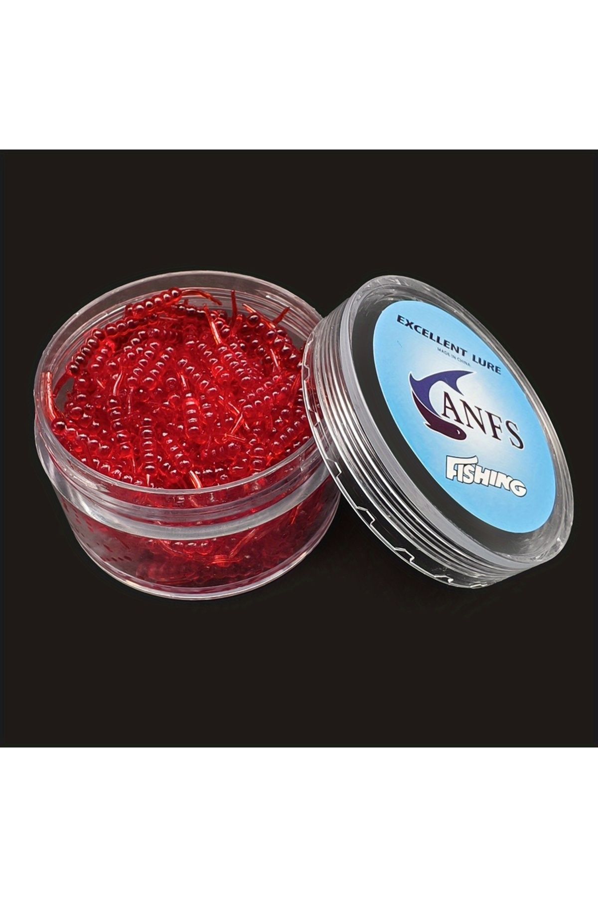ANFS-250 قطعة مع صندوق FCP-549-Red ANFS 250 قطعة من طُعم الصيد الدودي الناعم عالي الأداء 1