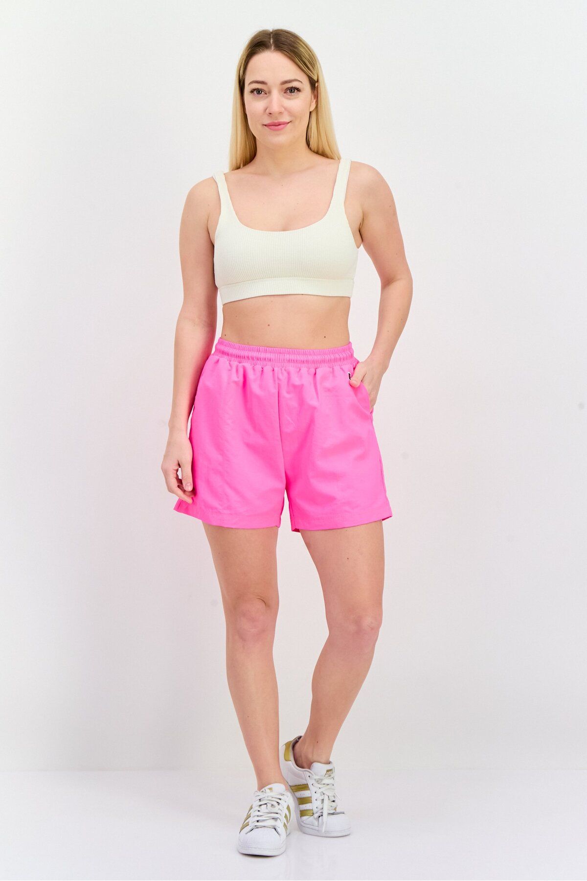 Champion-Women Sportswear Fit Outdoor Shorts, Pink 4