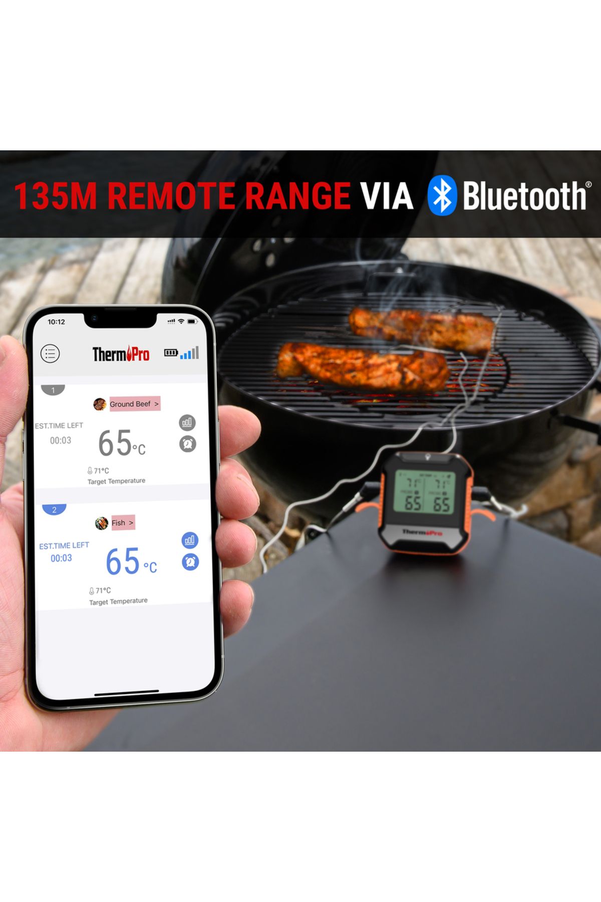 Choice-Thermopro Tp904 Bluetooth-connected App Wireless 135m Dual Probes Digital Meat Thermometer, Kitch... 3