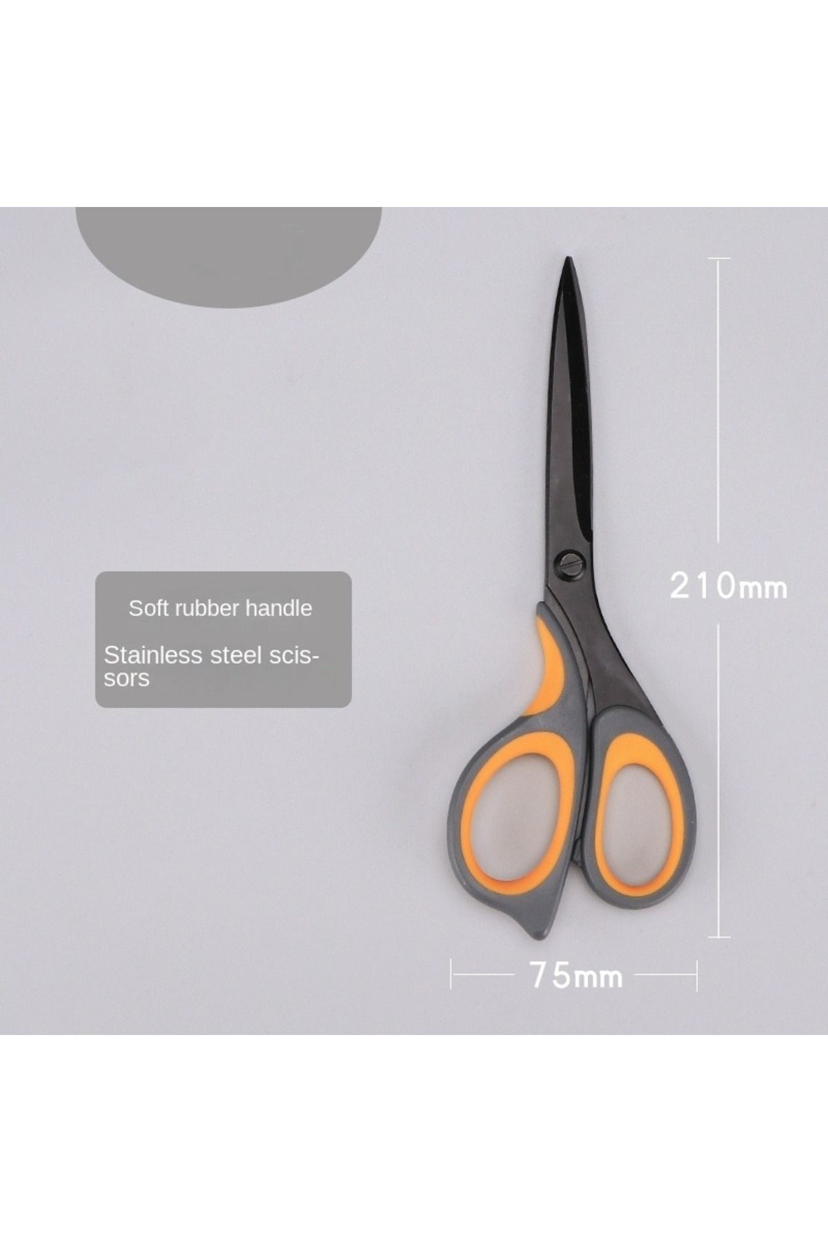 Choice-Small 20cm Home Tailor Hand Scissors Anti Adhesive Rust Stainless Steel Student Non Stick Office 1