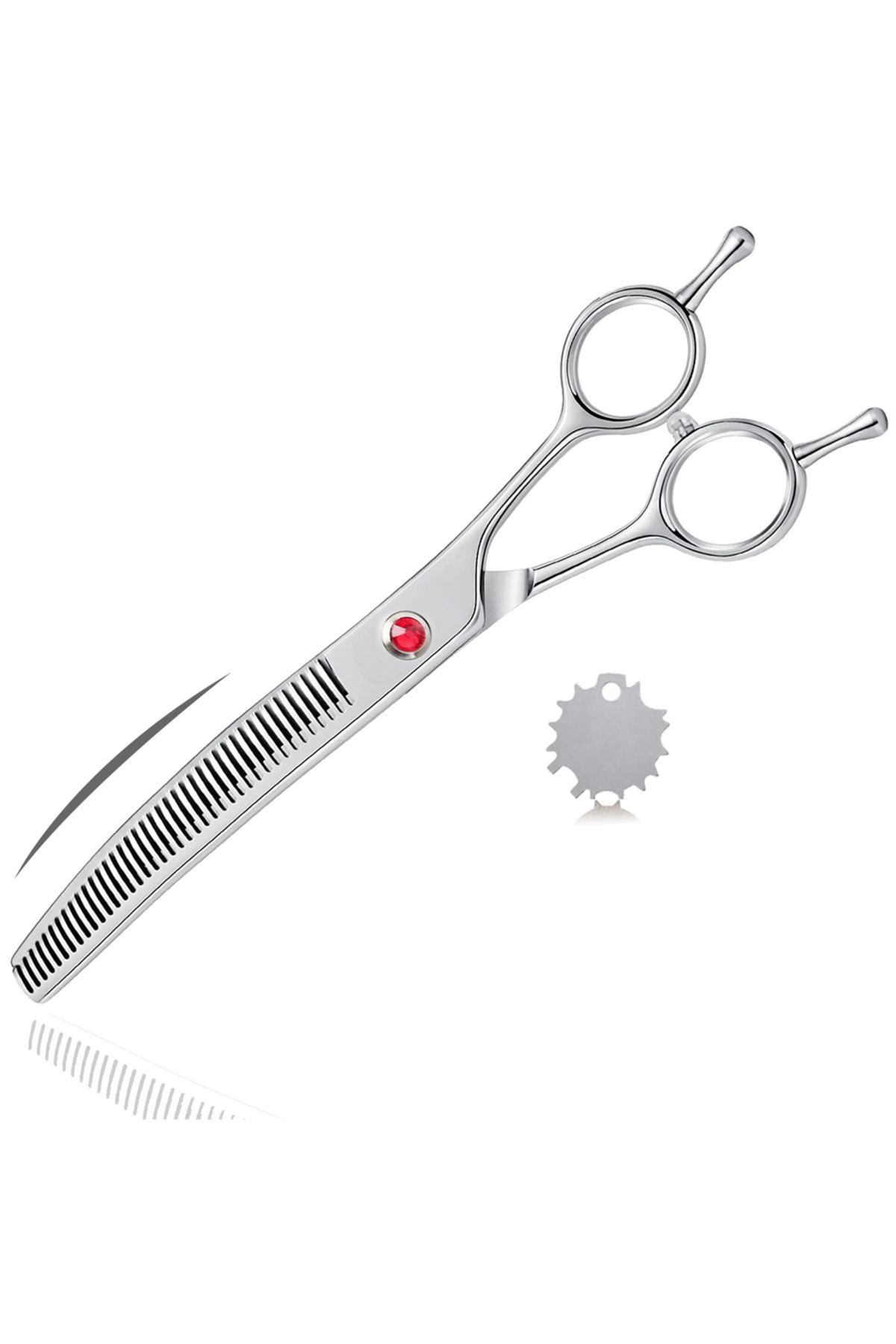 Choice-Curved Thinning Dog Grooming Scissors Down Curved Thinning Scissors for Dog Hair Cutting Professiona 1