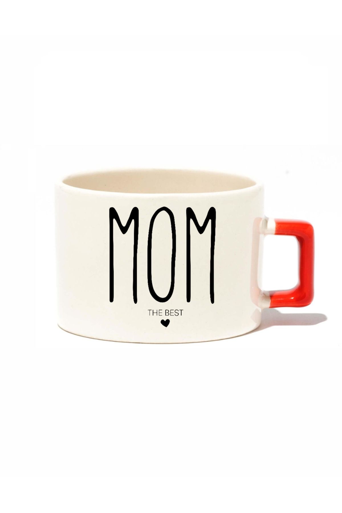 Öz Kupa-Mom Dad the Best Printed Couple 2-Piece Red Motto Cup 2