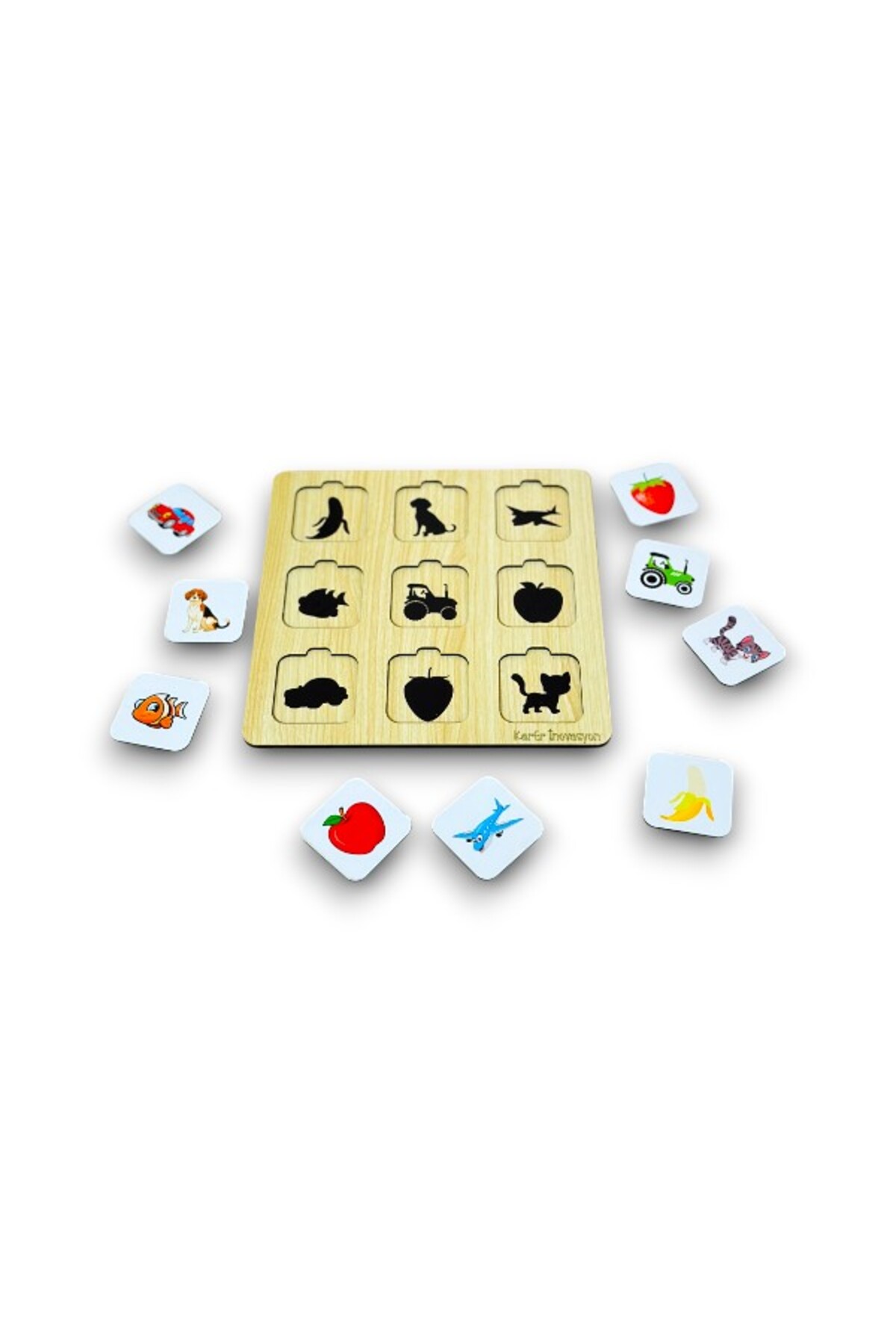 Karter İnovasyon Eşleme Kartları, Gölgeleme Eşleme Kartları, Gölge Bulma Oyunu,Ahşap Eşleme Kartları fotoğrafı 6 (önizleme)