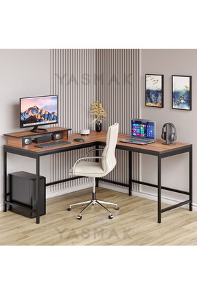 METMOBSAN L tipi Çalışma Bilgisayar Masası