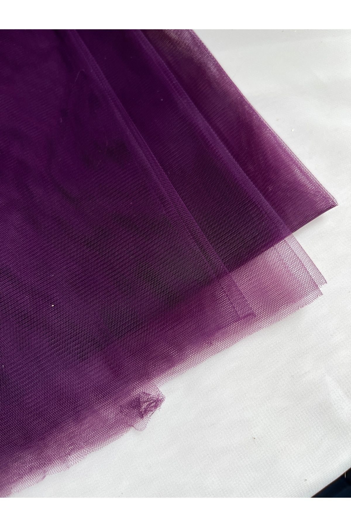 partici dükkanı-Hayal Tulle - Plum Color - 1 Meter 1