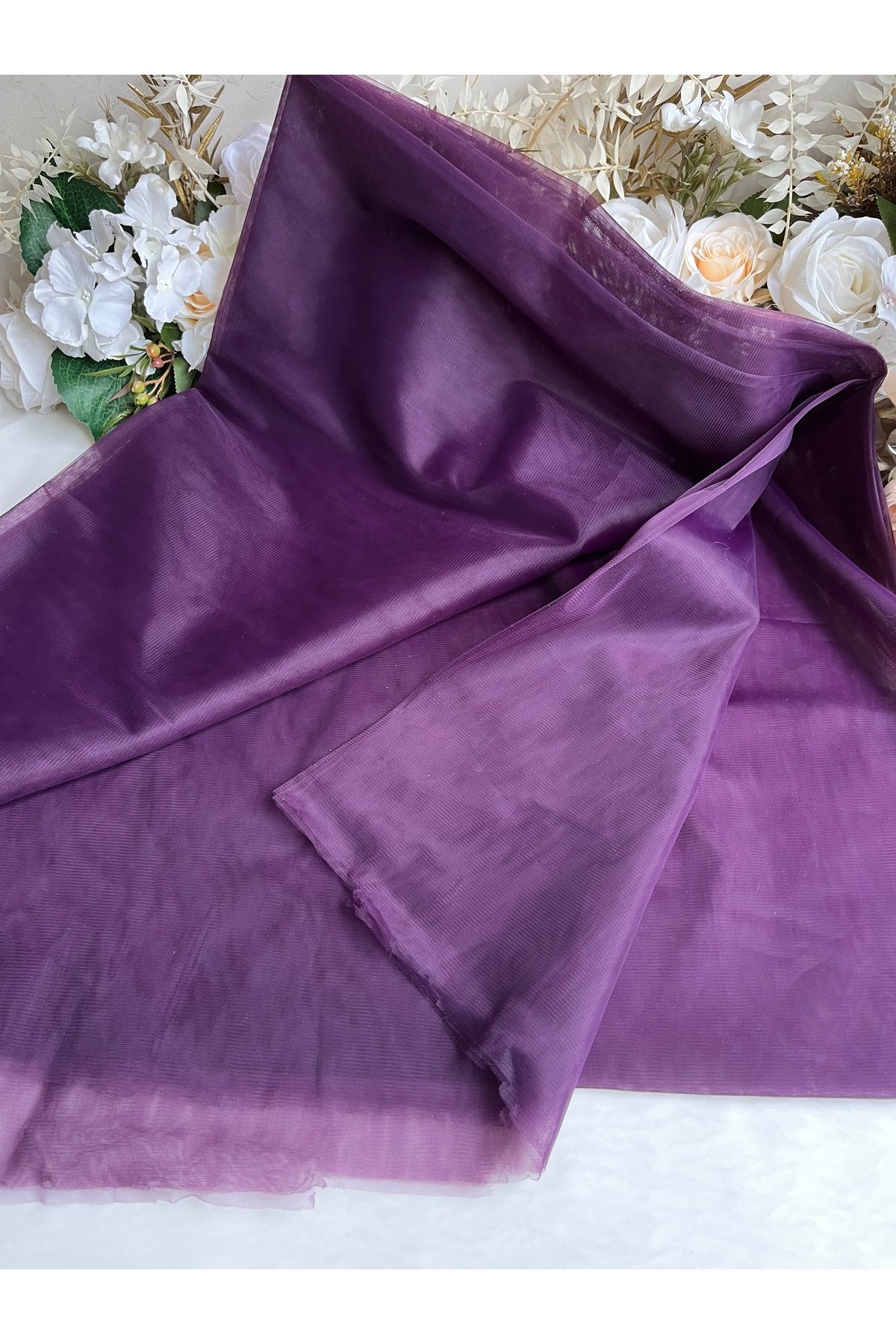 partici dükkanı-Hayal Tulle - Plum Color - 1 Meter 3