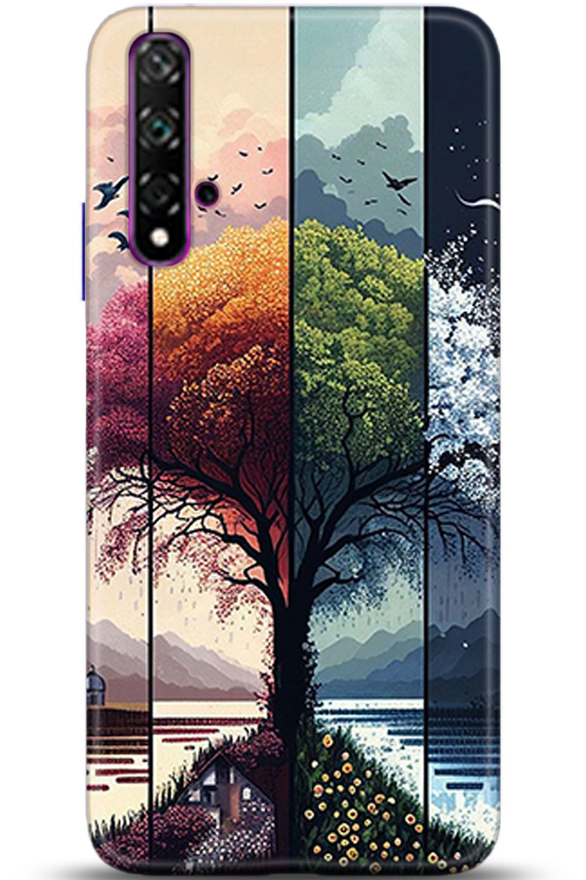 adveksiyon Huawei Nova 5T Kılıf HD Baskılı Kılıf - Central Anatolia Series 5369
