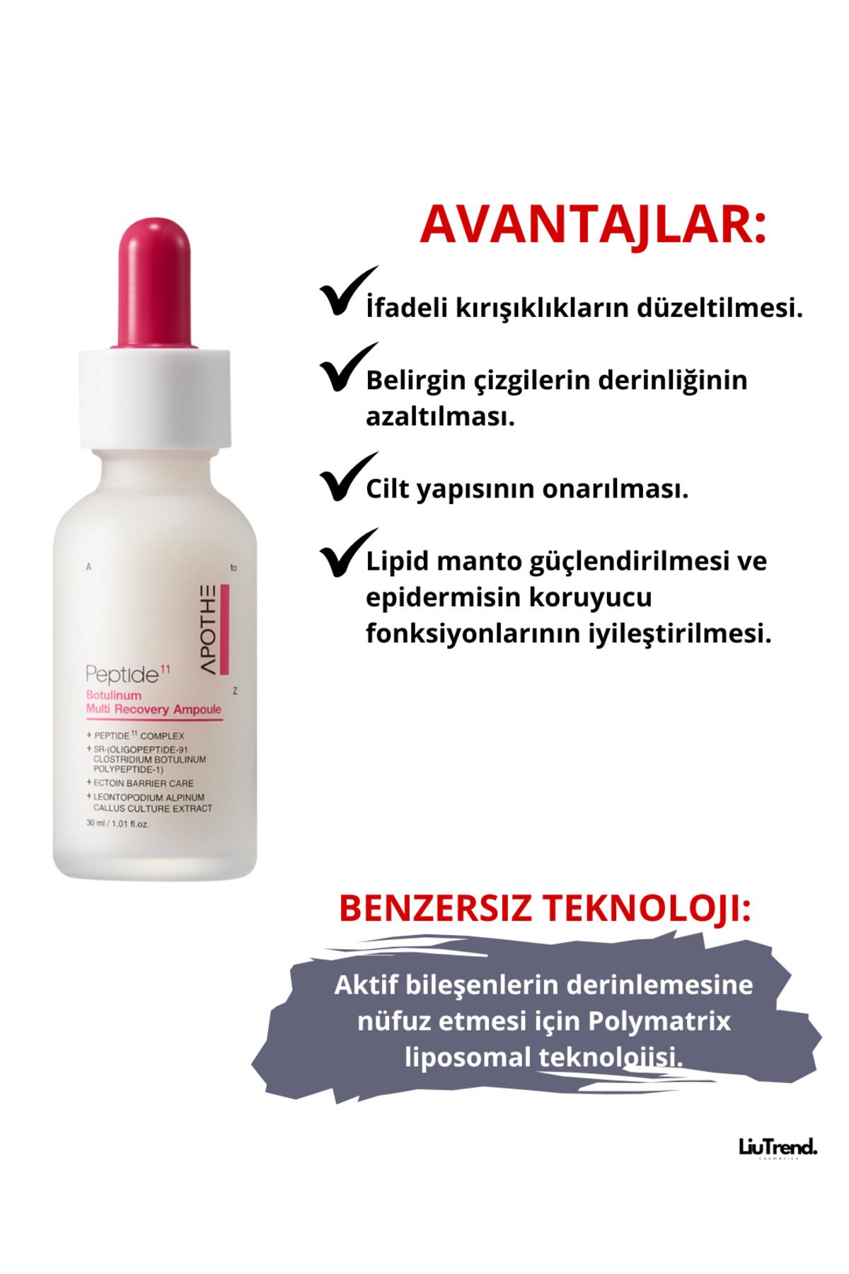 APOTHE-Peptide 11 Botulinum Multi Recovery Ampoule 30 ml Liposomal Multiple Ampoule with Botulinum 3