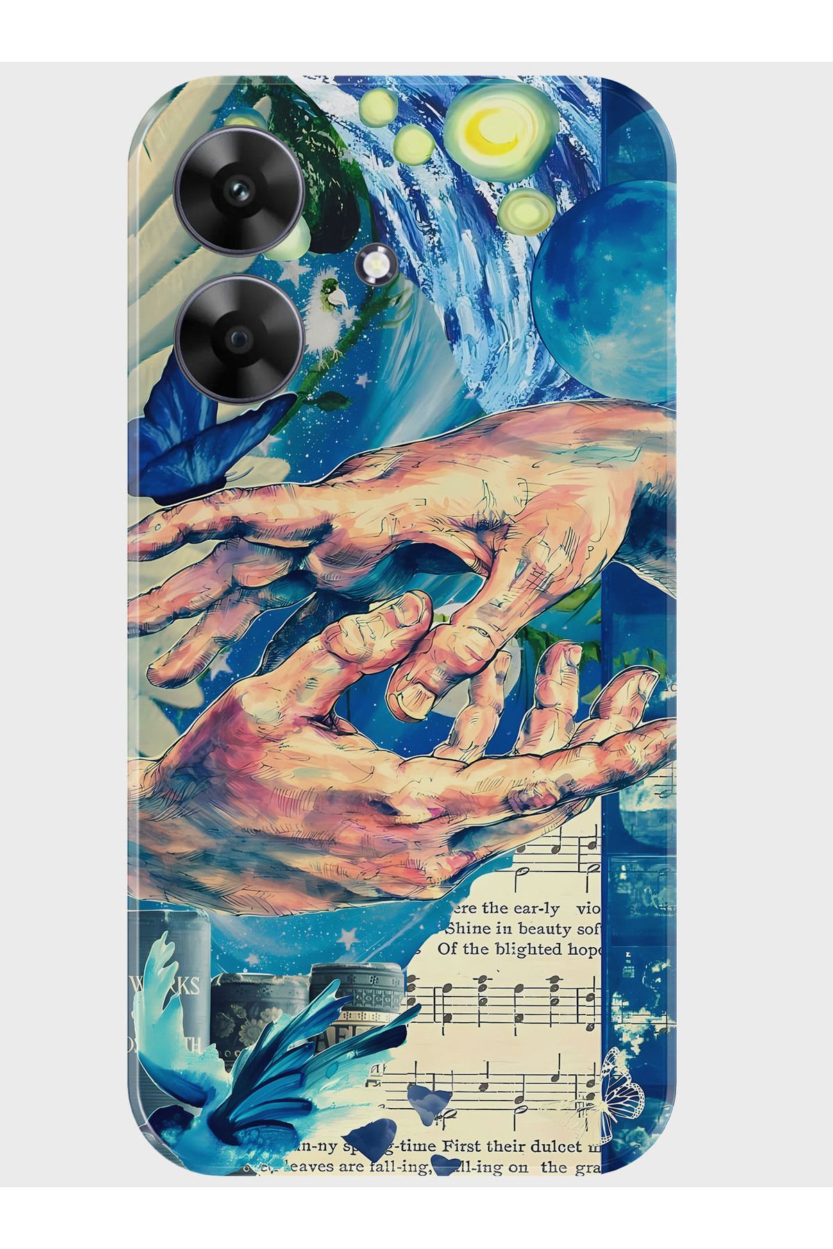realme Note 60 Kılıf Baskılı Silikon Kapak - 44