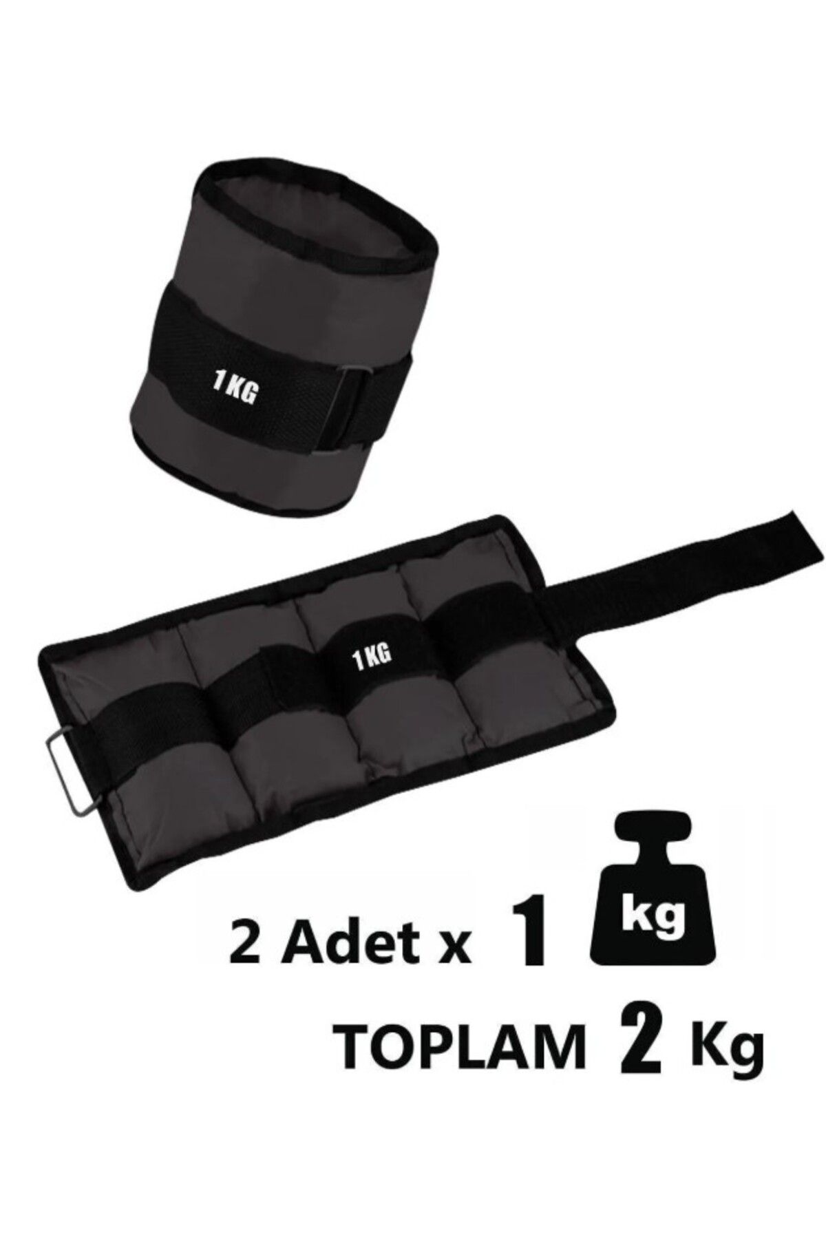 DSport El-ayak Bilek Ağırlığı 1 Kg Çift (2 ADET) Siyah